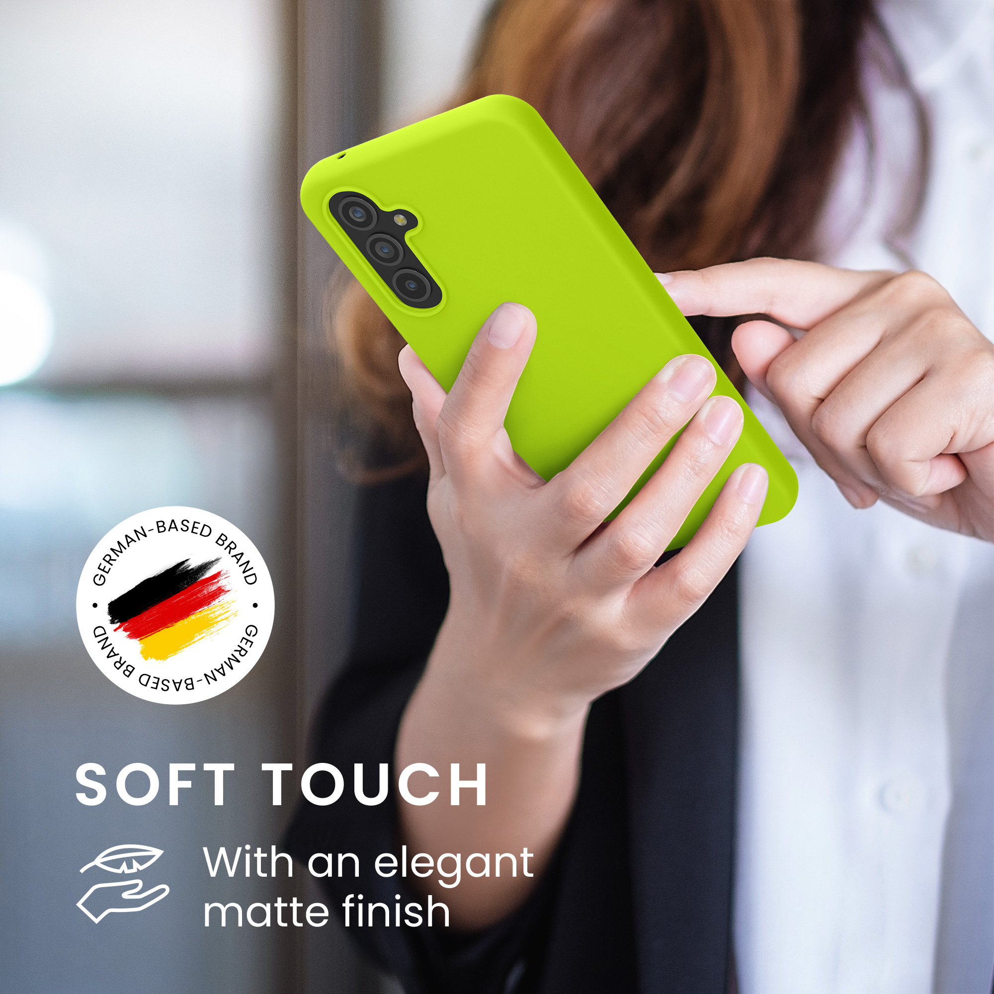 Pouzdro pro Samsung Galaxy A54 5G kwmobile TPU - neonově žlutá