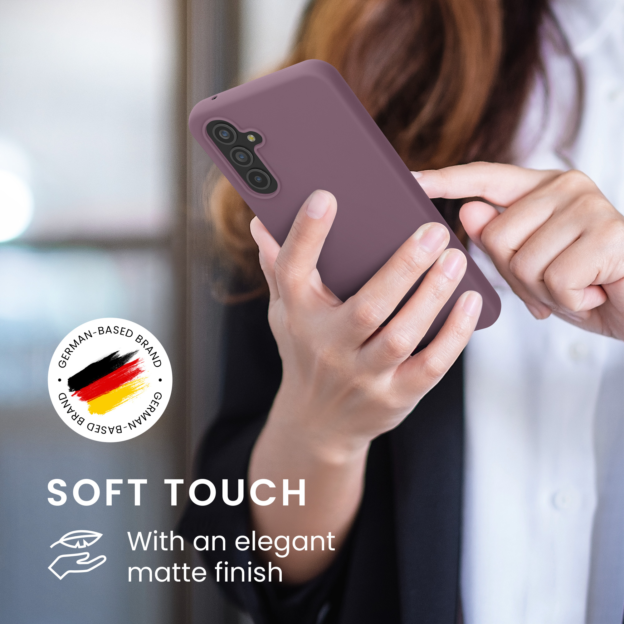 Pouzdro pro Samsung Galaxy A54 5G kwmobile TPU - pastelová kosatcová