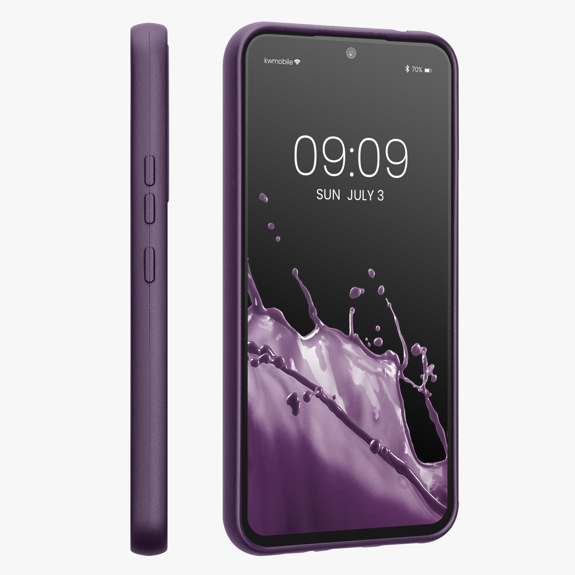 Kryt na mobil Samsung Galaxy A54 5G kwmobile TPU metalický Metalická ostružinová