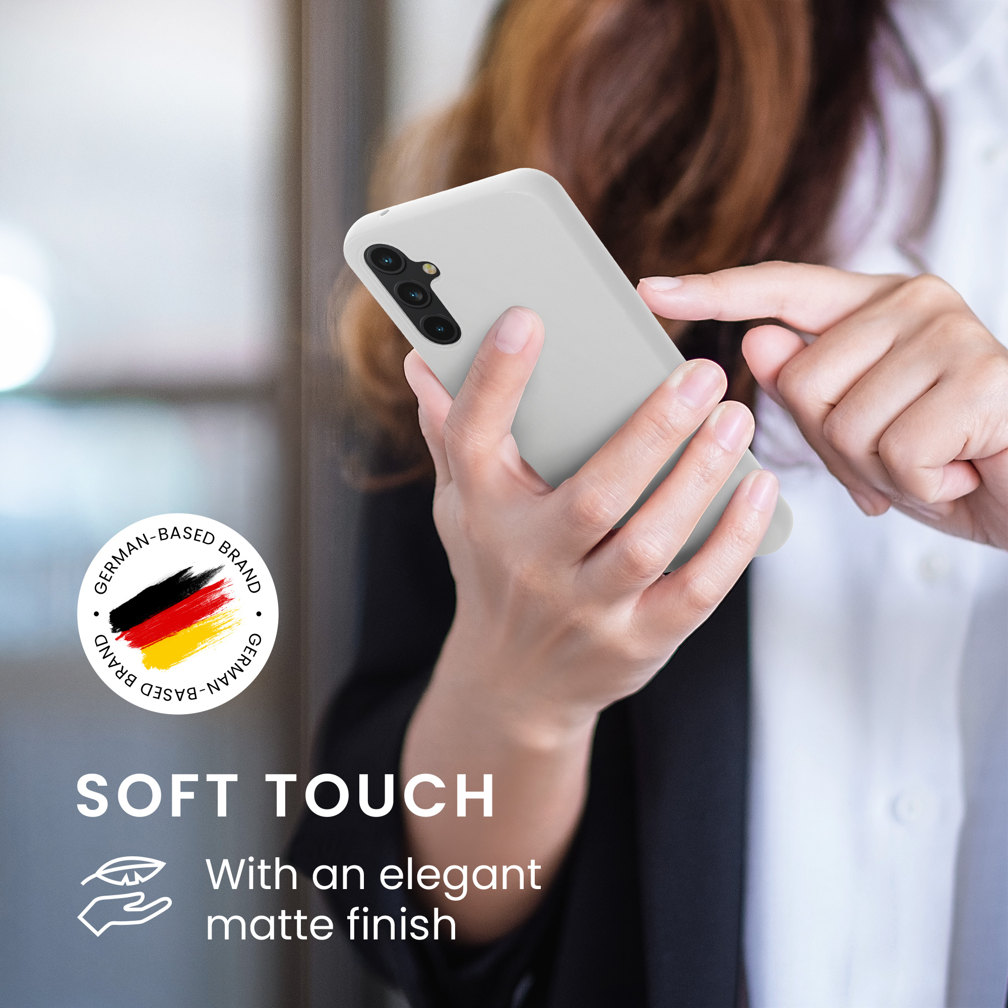 Kryt na mobil Samsung Galaxy A34 5G kwmobile TPU matně bílý