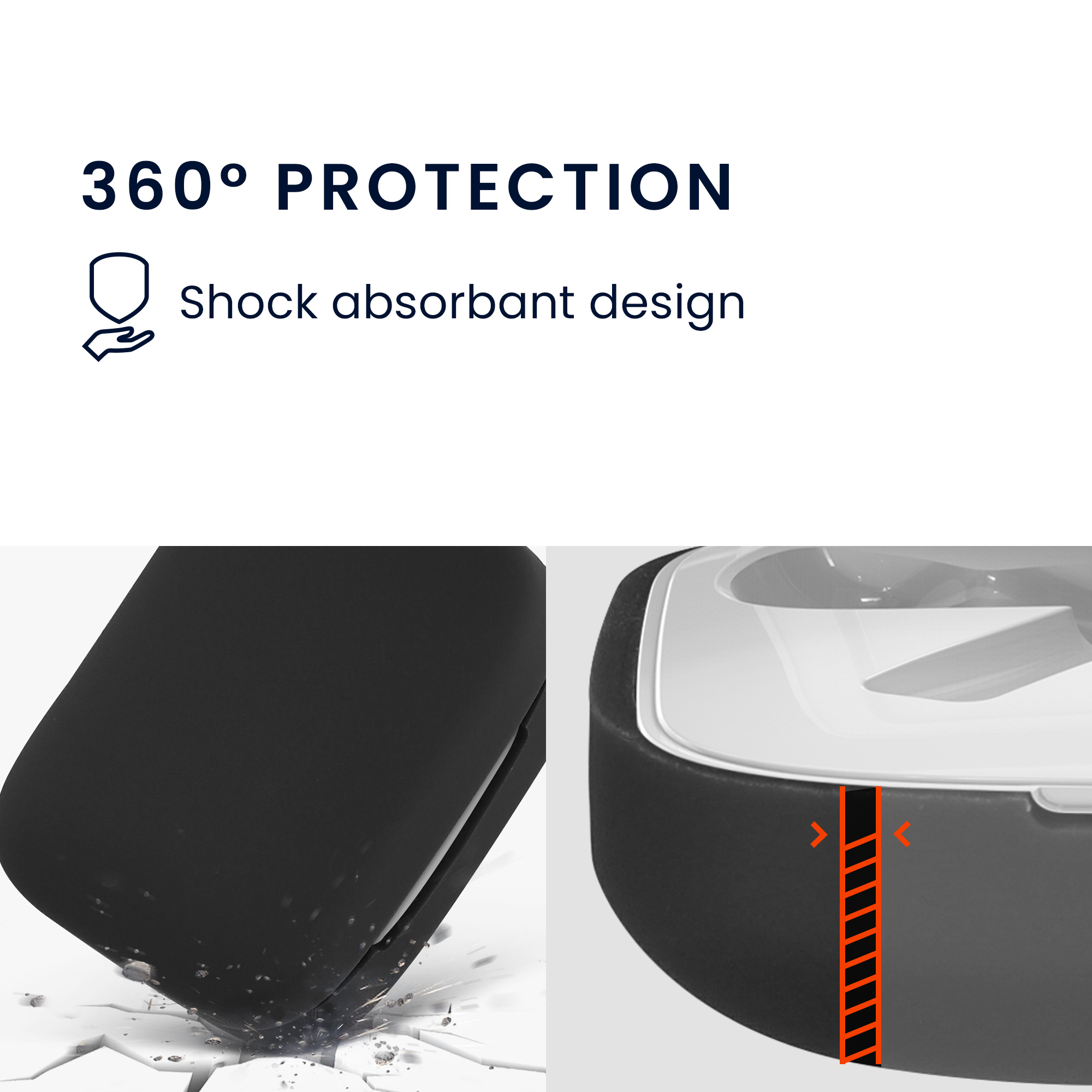 Silikonové pouzdro na sluchátka OnePlus Buds Pro 2 černé