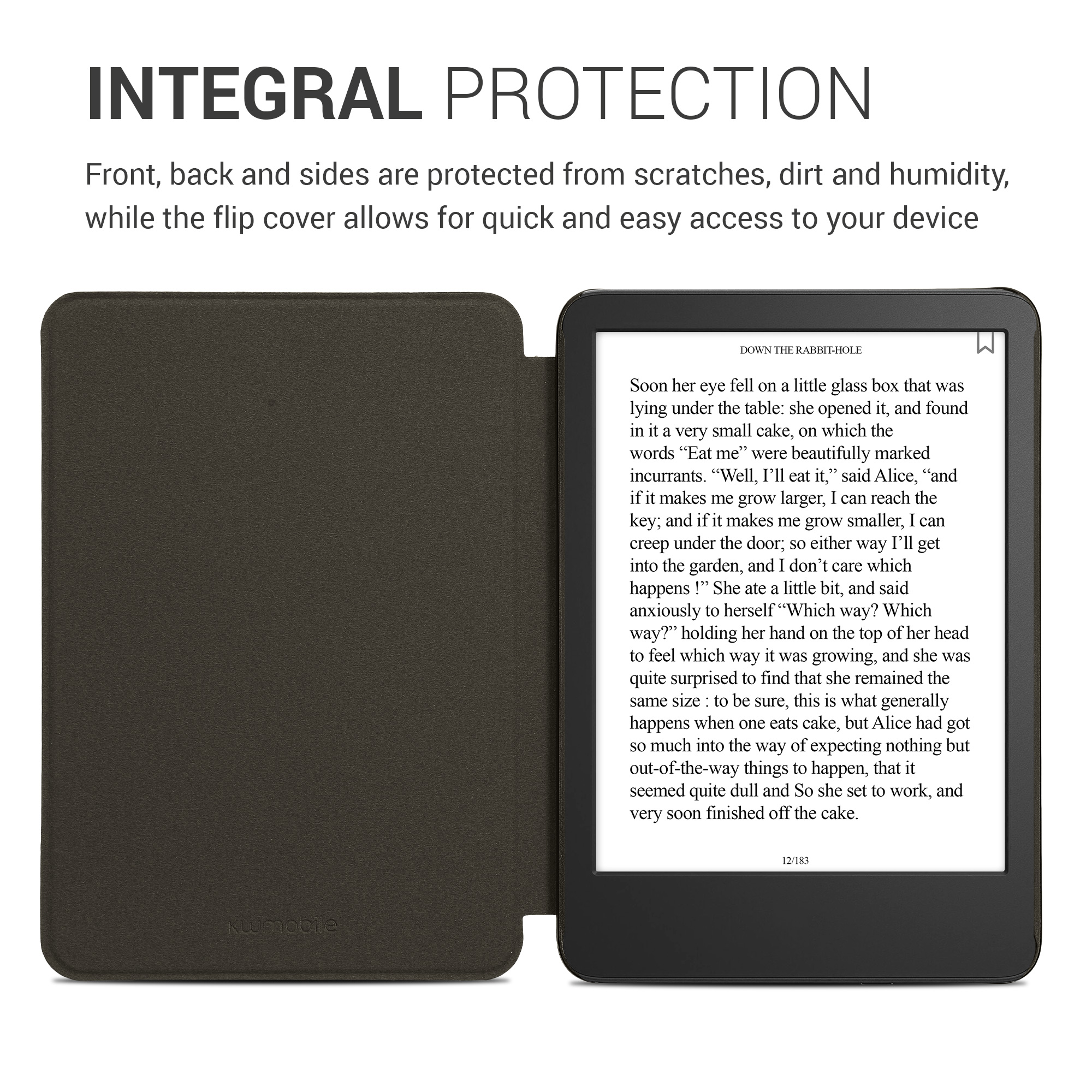 Pouzdro na čtečku kwmobile pro Amazon Kindle (2022/2024) - motiv Fractions tmavě růžová / červená / modrá