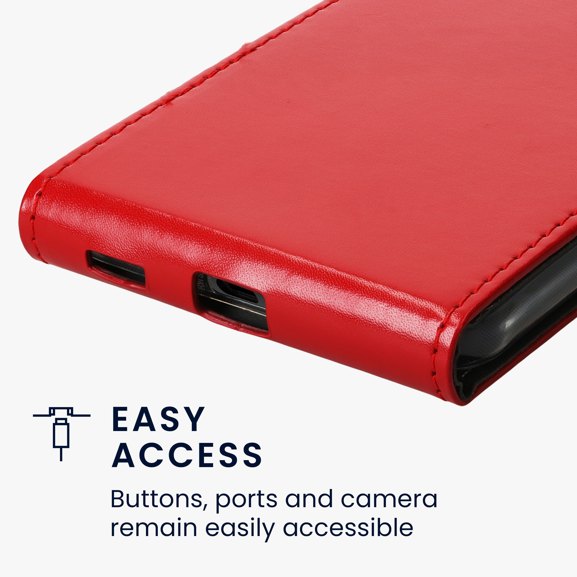 Flip pouzdro Samsung Galaxy A54 5G kwmobile PU kůže vertikální s magnetem Tmavě červená