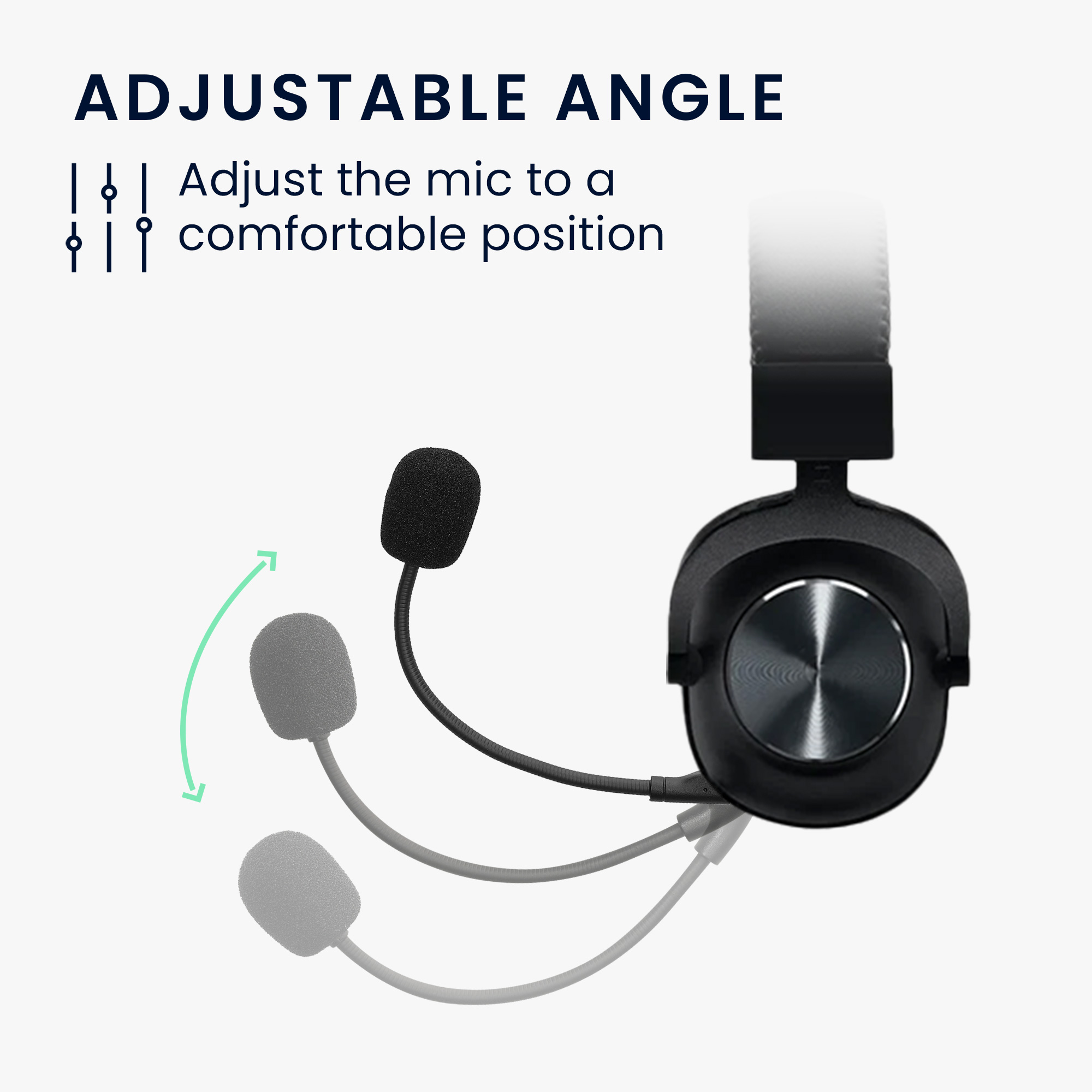 Náhradní mikrofon herní headset Logitech G Pro X kwmobile černý