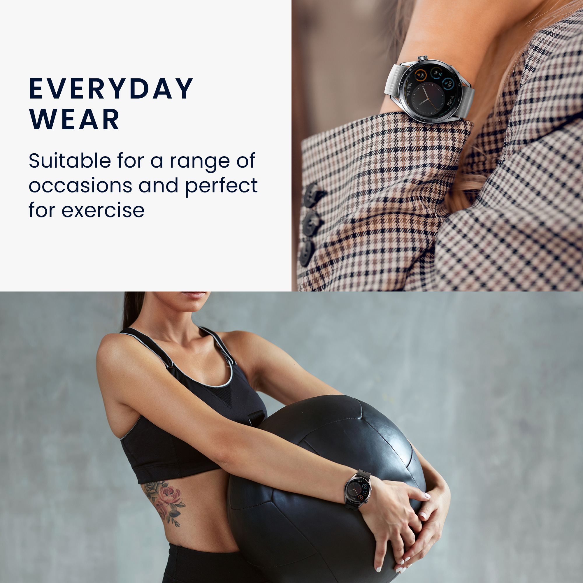2 ks Řemínek kwmobile Xiaomi Mi, tmavě zelená / pudrově růžová