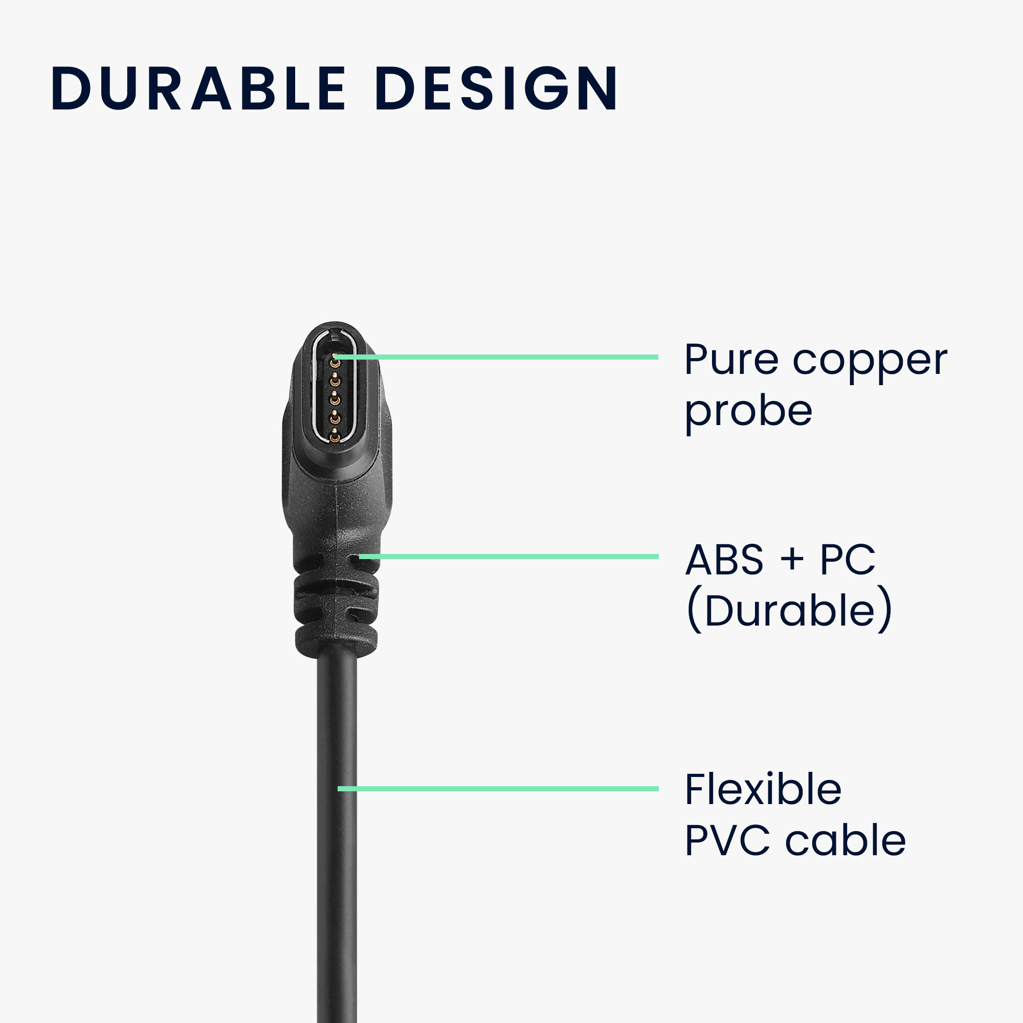 Nabíjecí kabel pro Huami Amazfit Falcon kwmobile USB-C - černá
