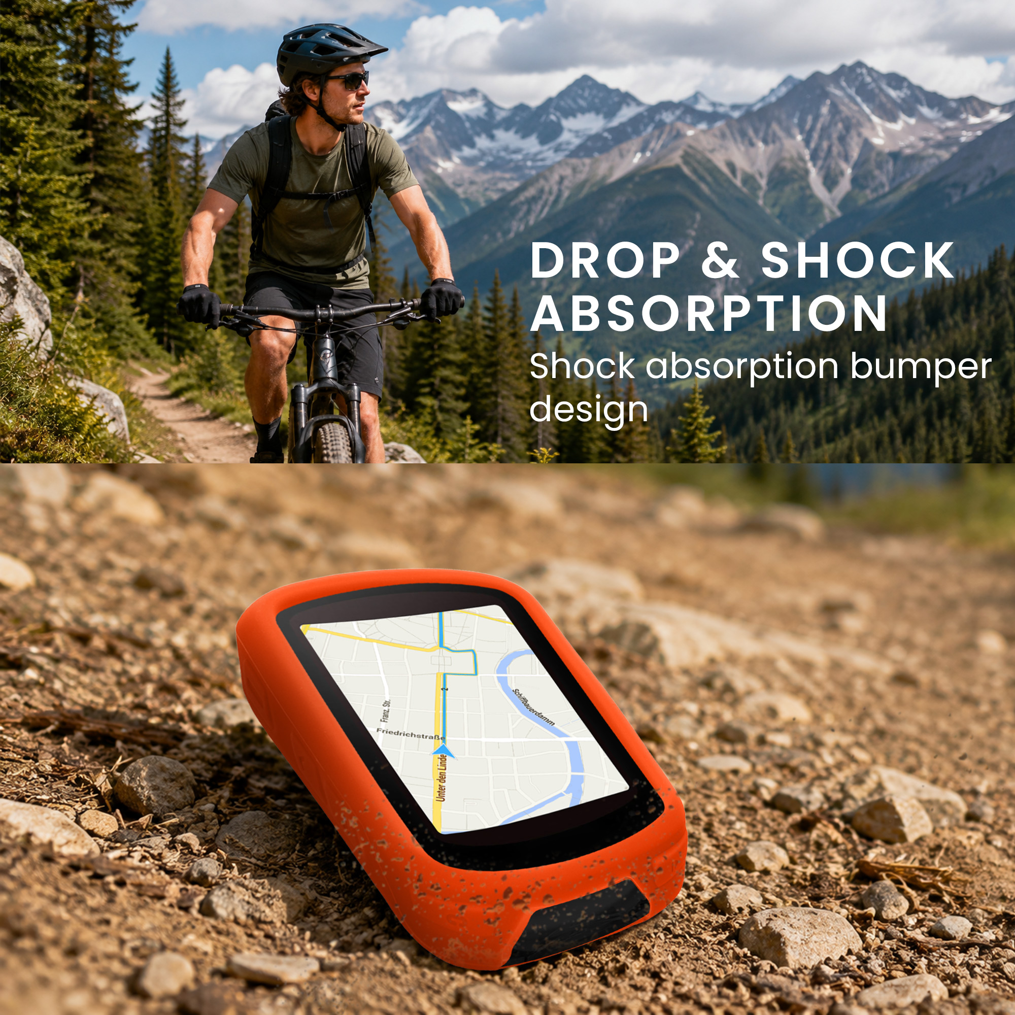 Silikonové pouzdro cyklo GPS Garmin Edge 840 / Edge 540 kwmobile světle zelená