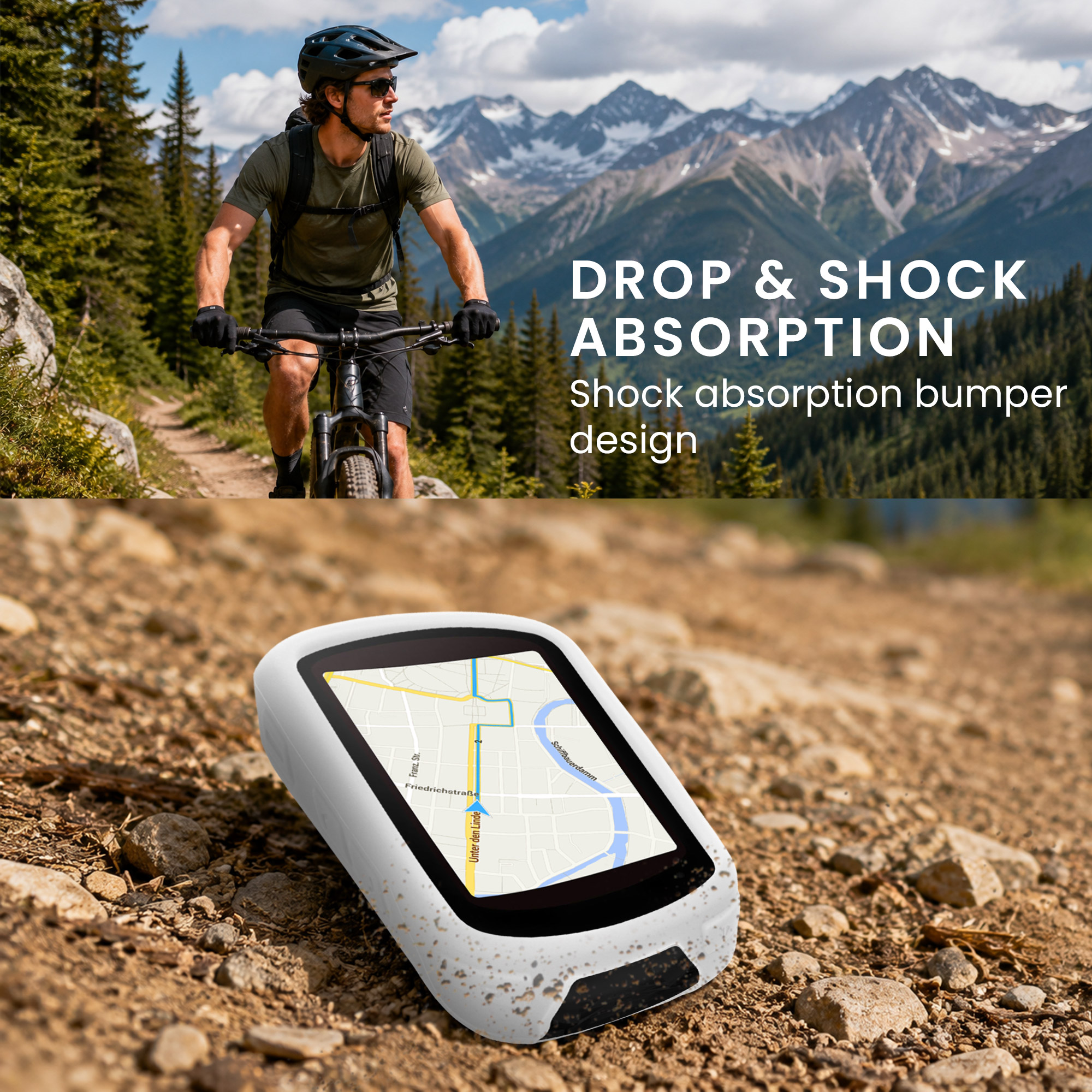Silikonové pouzdro cyklo GPS Garmin Edge 840 / Edge 540 kwmobile žlutá