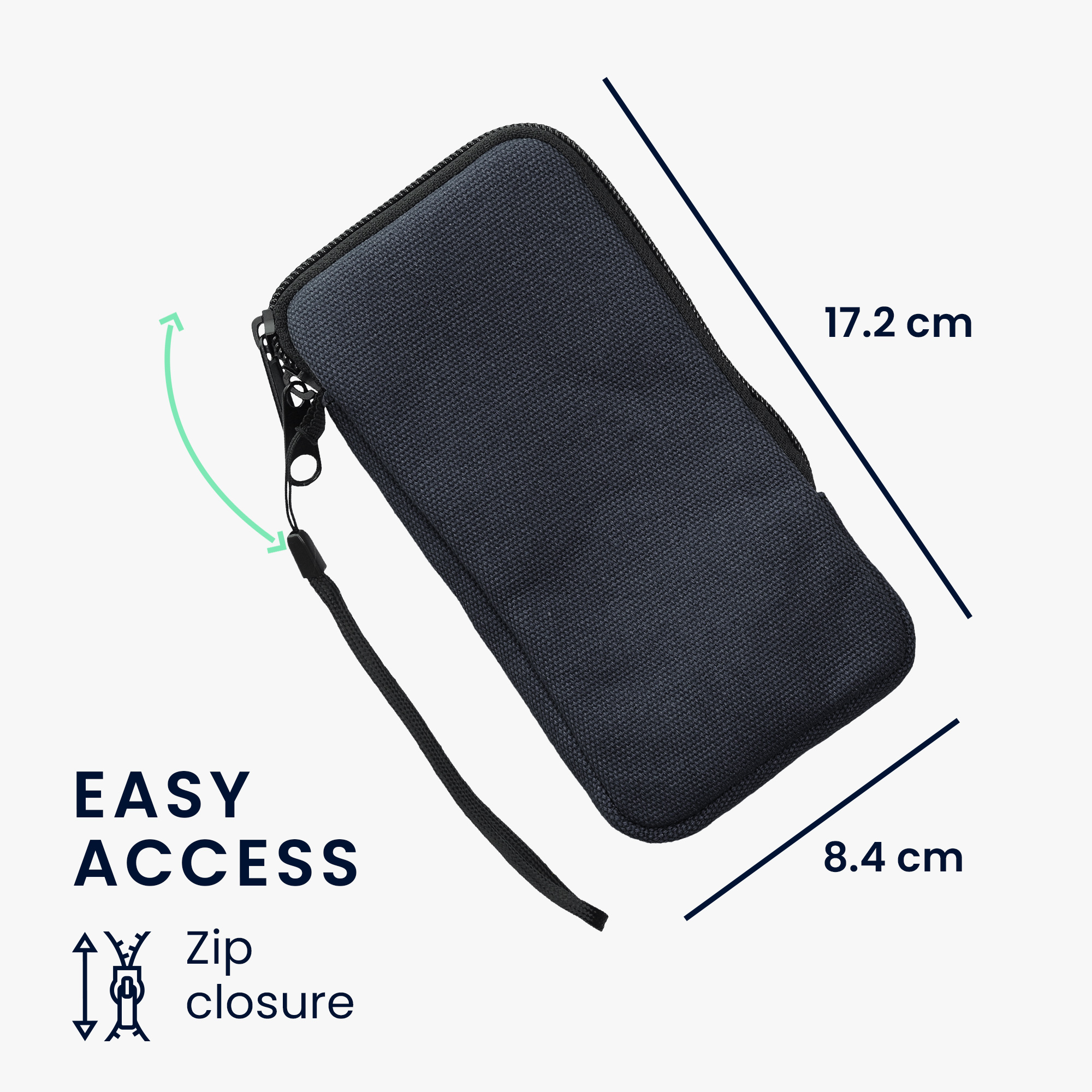 Univerzální pouzdro kwmobile na mobil XL 6,7/6,8" (17,2 x 8,4 cm) - tmavě modrá