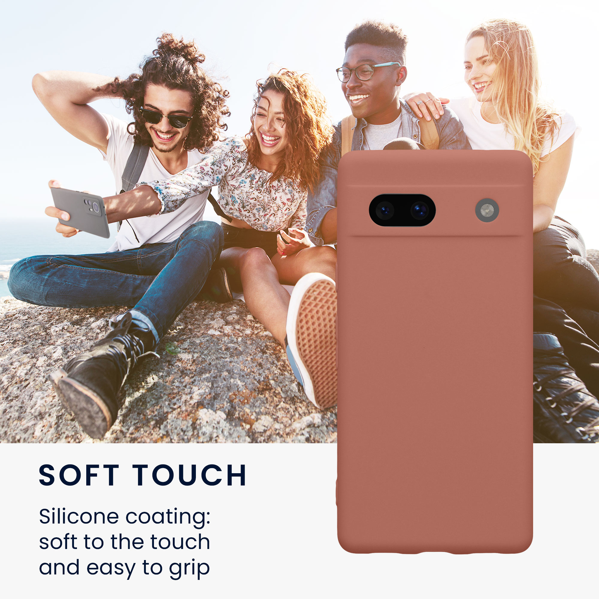 TPU kryt kwmobile Google Pixel 7a - Winter Rose