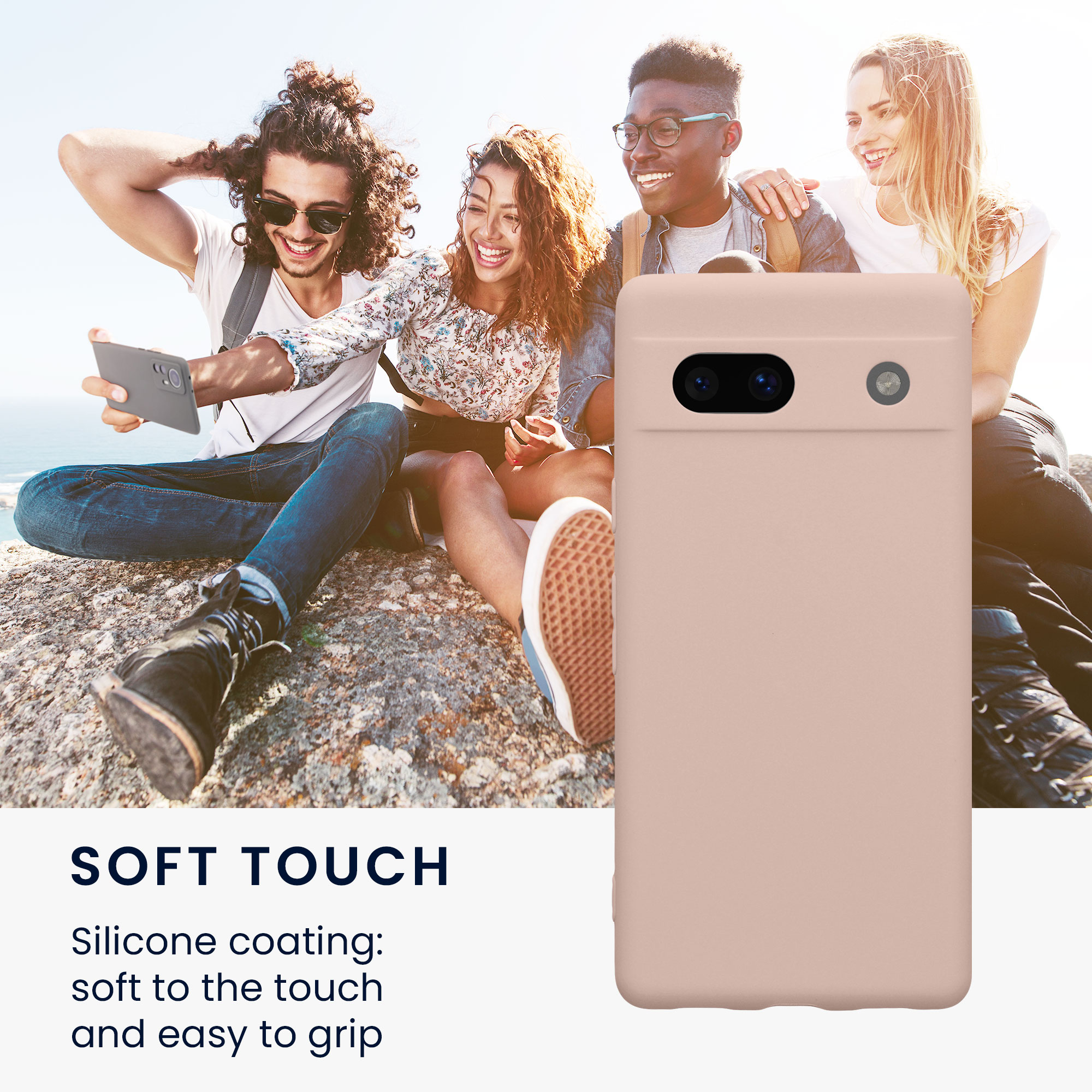 TPU kryt kwmobile Google Pixel 7a - Coconut Swirl