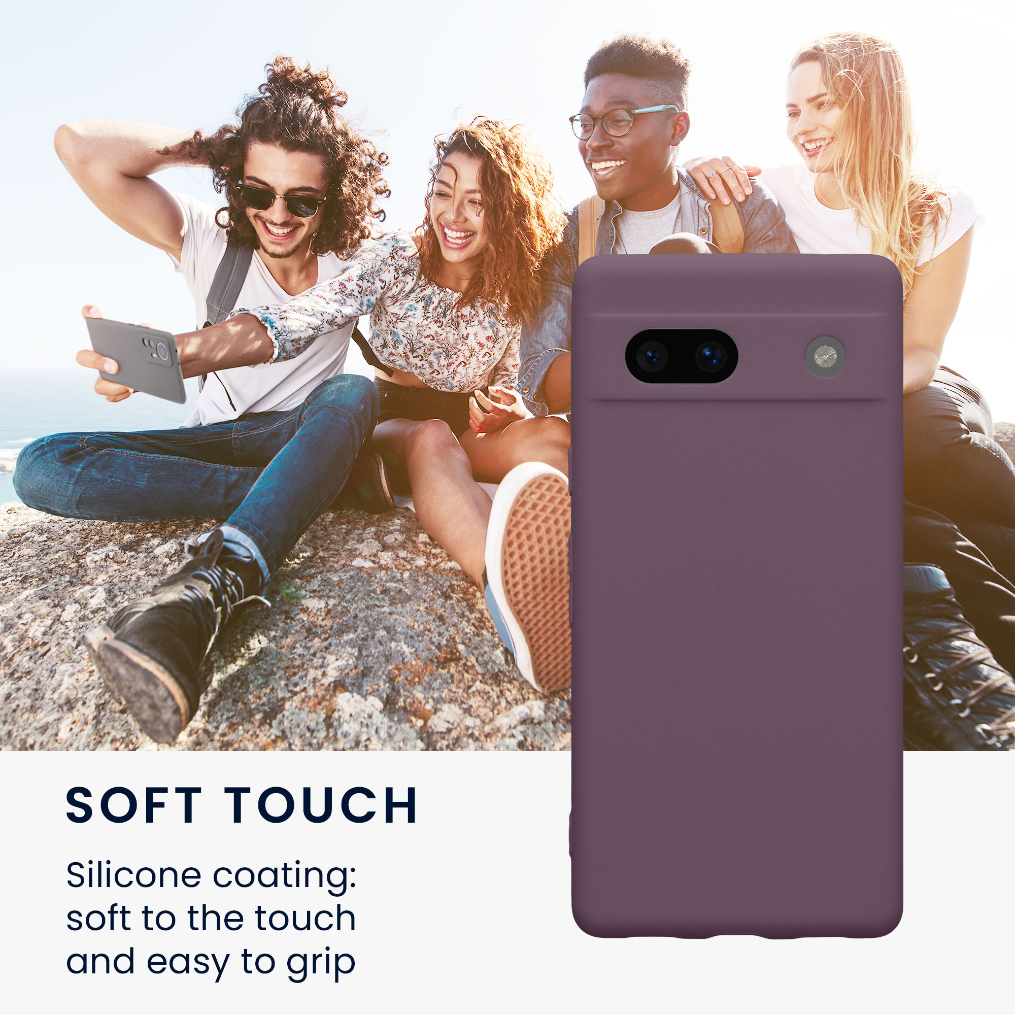 TPU kryt kwmobile Google Pixel 7a - Pale Iris