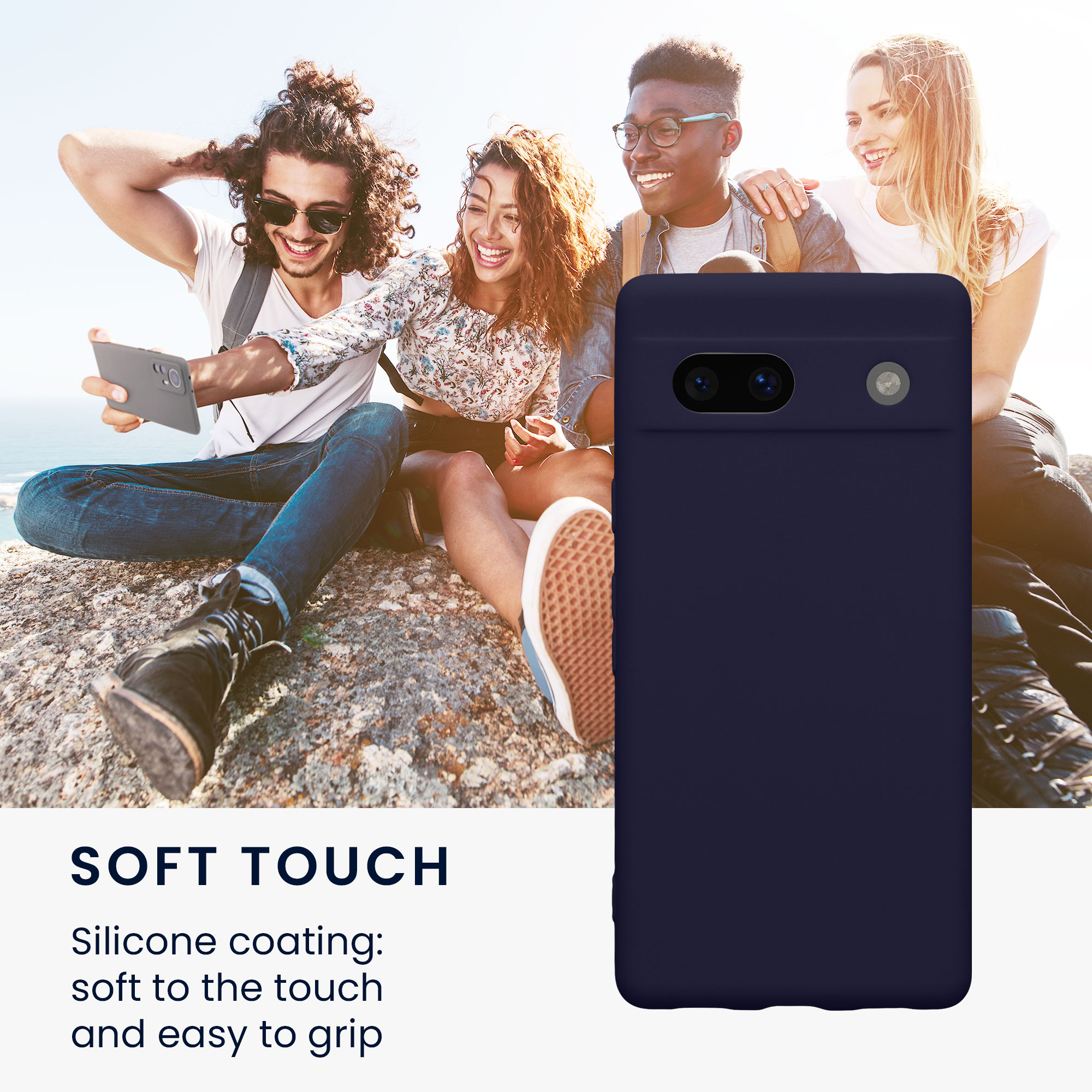Slim TPU kryt kwmobile Google Pixel 7a - tmavě modrý Deep Ocean