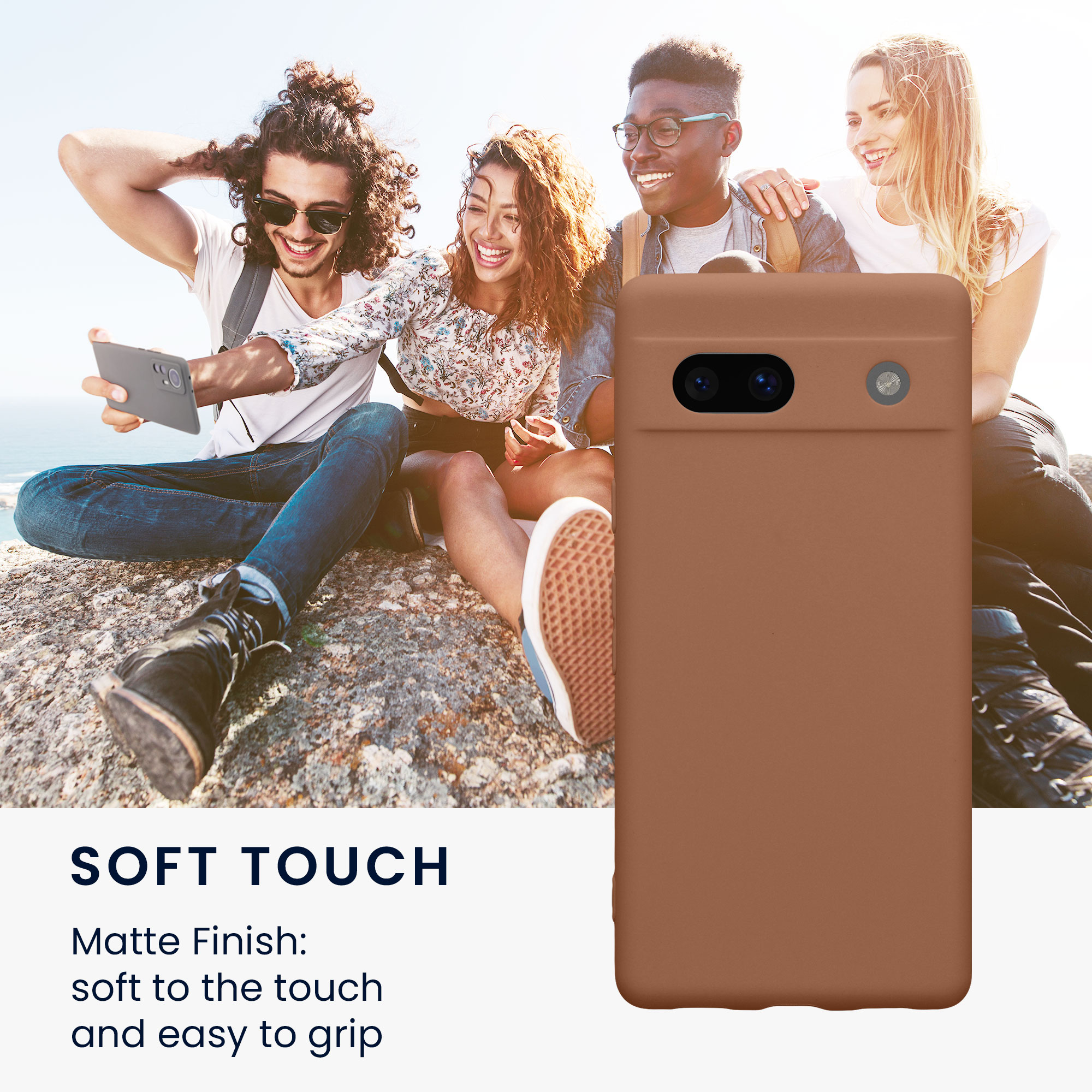 TPU kryt kwmobile Google Pixel 7a - Mocha