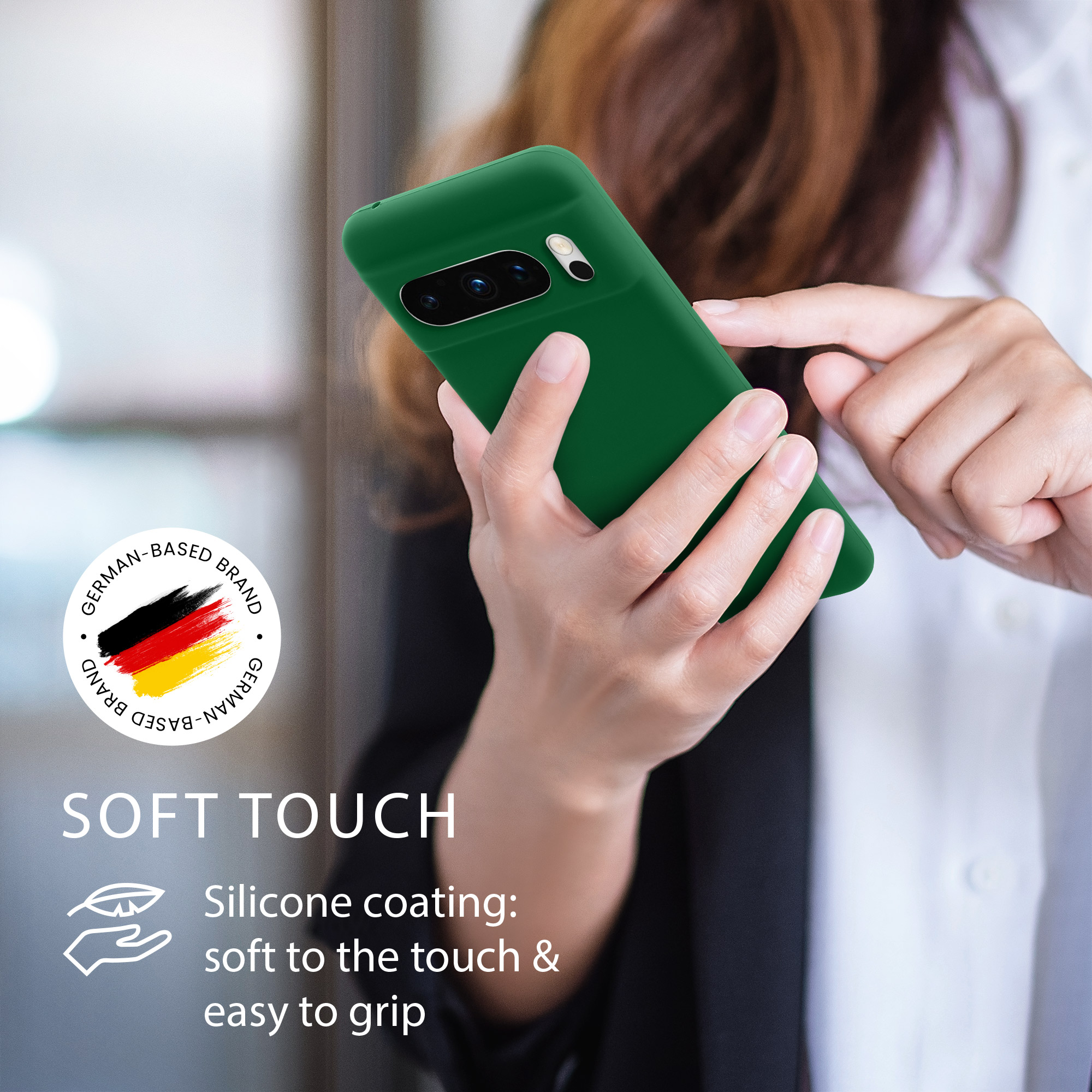 Pouzdro pro Google Pixel 8 Pro kwmobile silikonové - Pixie zelená