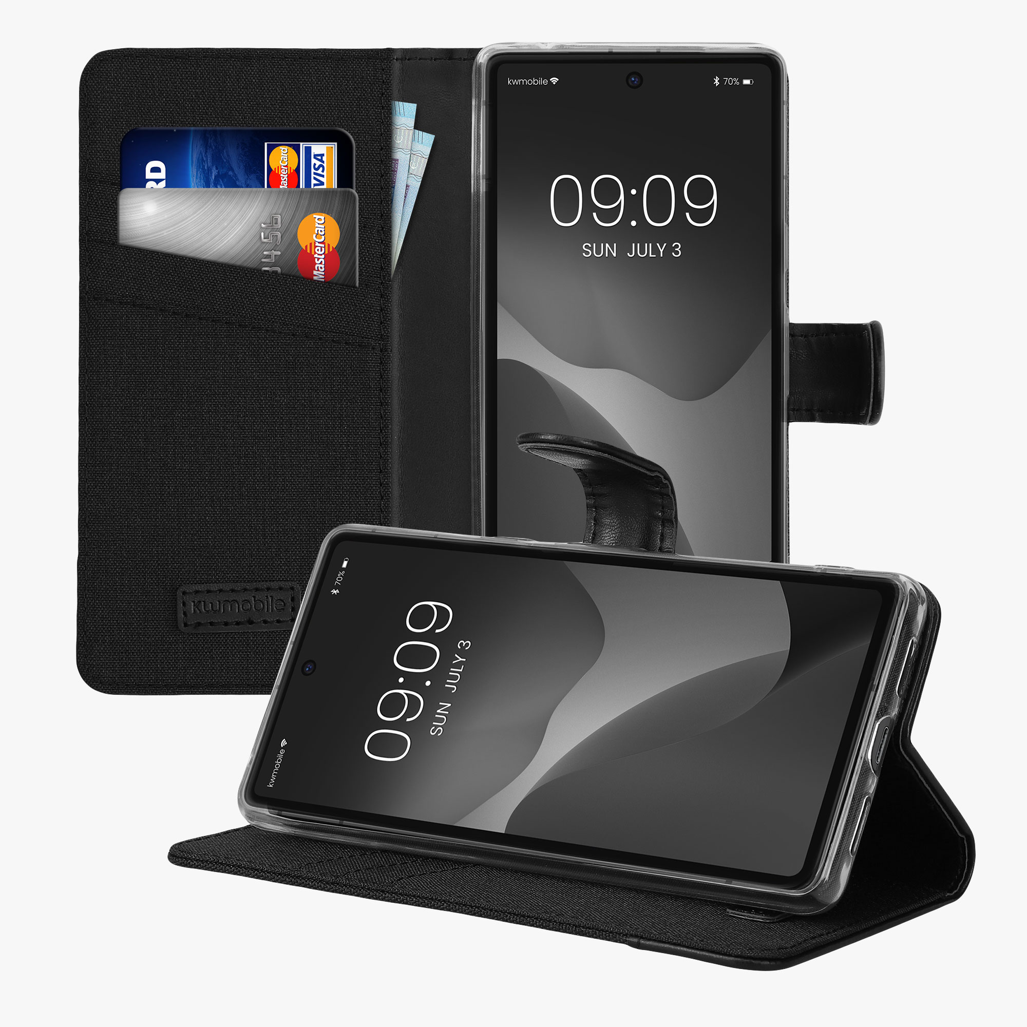 TPU kryt kwmobile Google Pixel 7a - Anthracite / Black