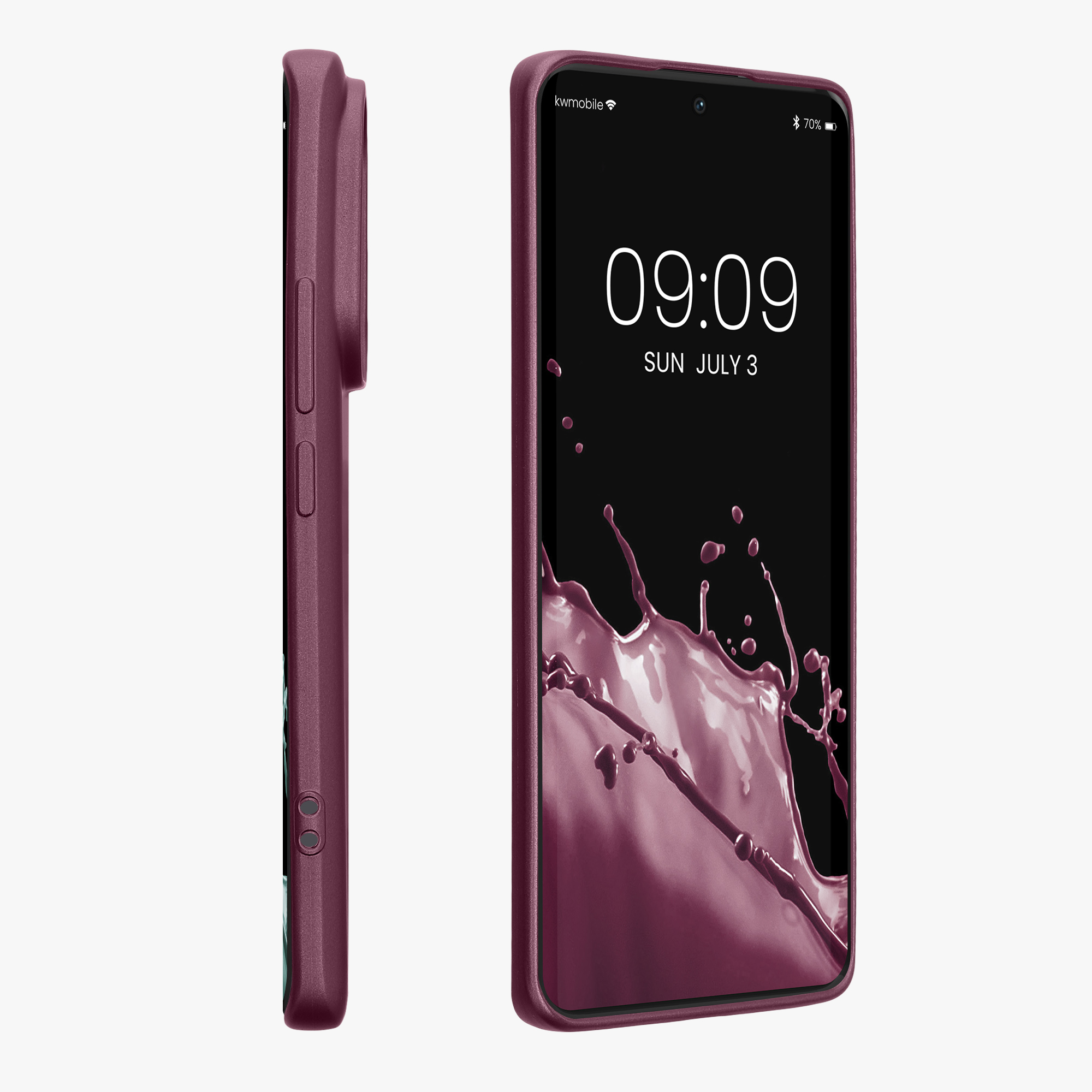 Kryt Xiaomi Redmi Note 13 Pro+ 5G metalický TPU levandulová kwmobile