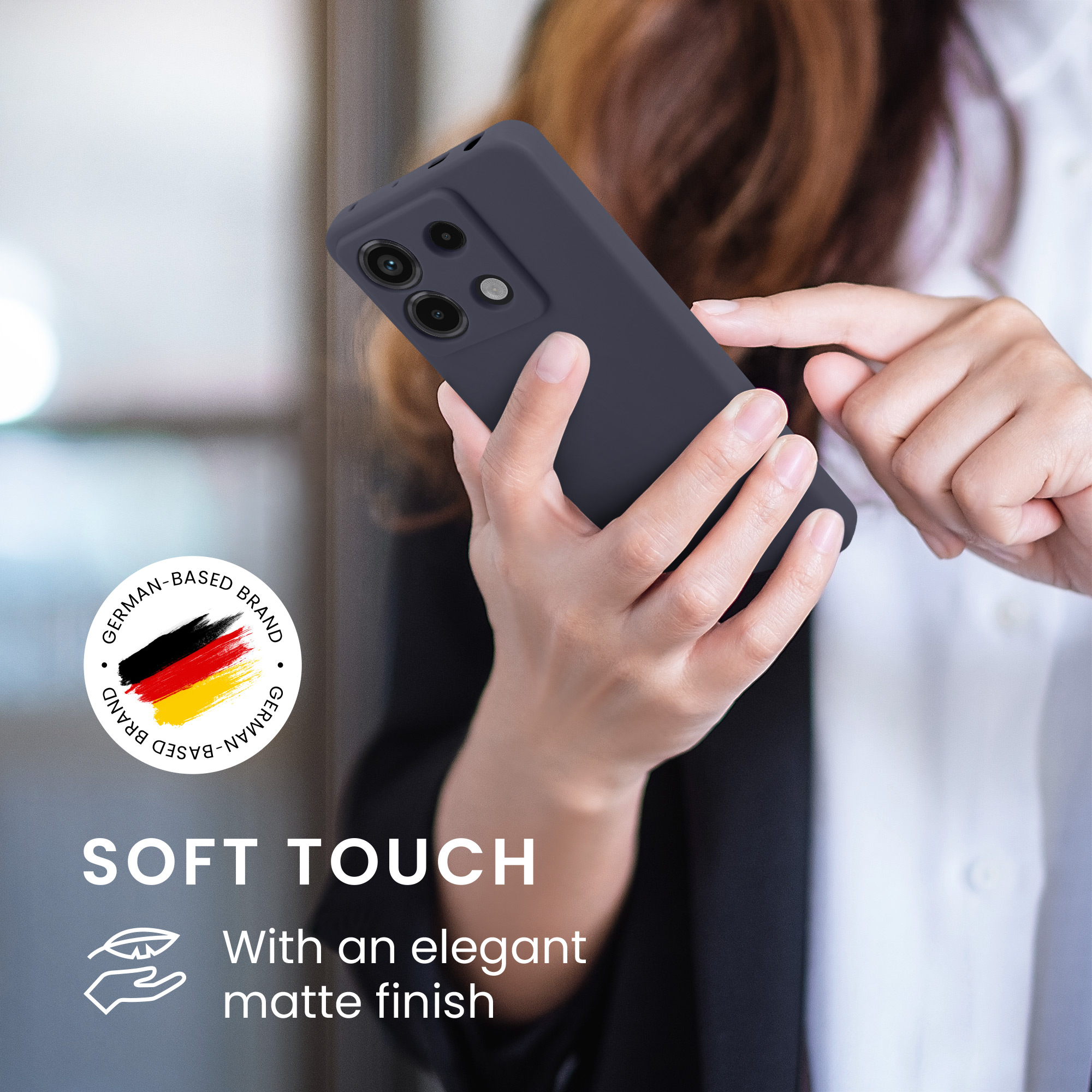 Kryt Xiaomi Redmi Note 13 Pro 5G silikonový TPU červená kwmobile