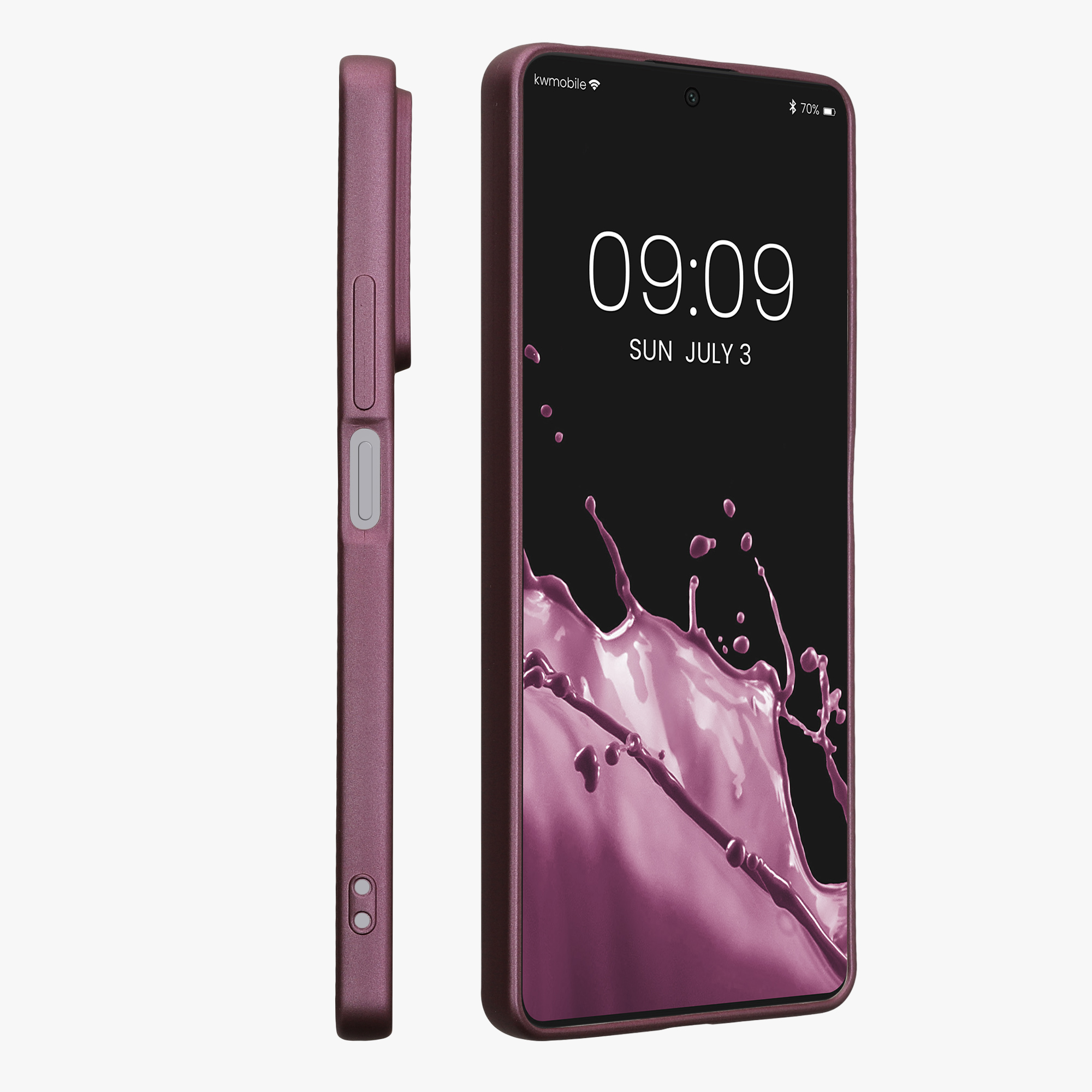 Kryt Xiaomi Redmi Note 13 5G metalický TPU levandulová kwmobile