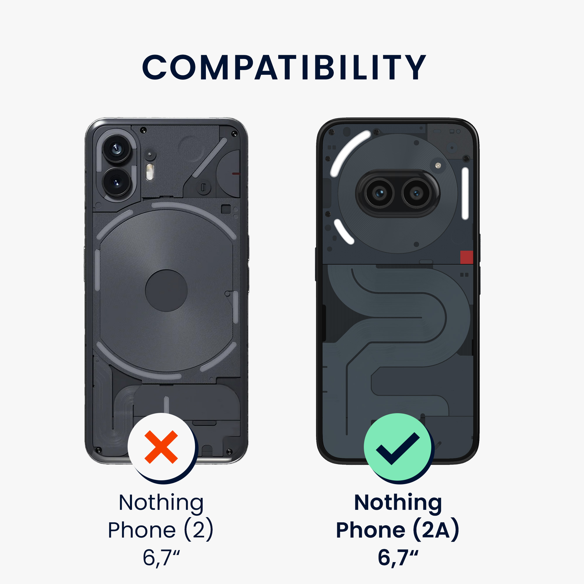 Ochranná fólie Nothing Phone 2a / Phone 2a Plus kwmobile - transparentní