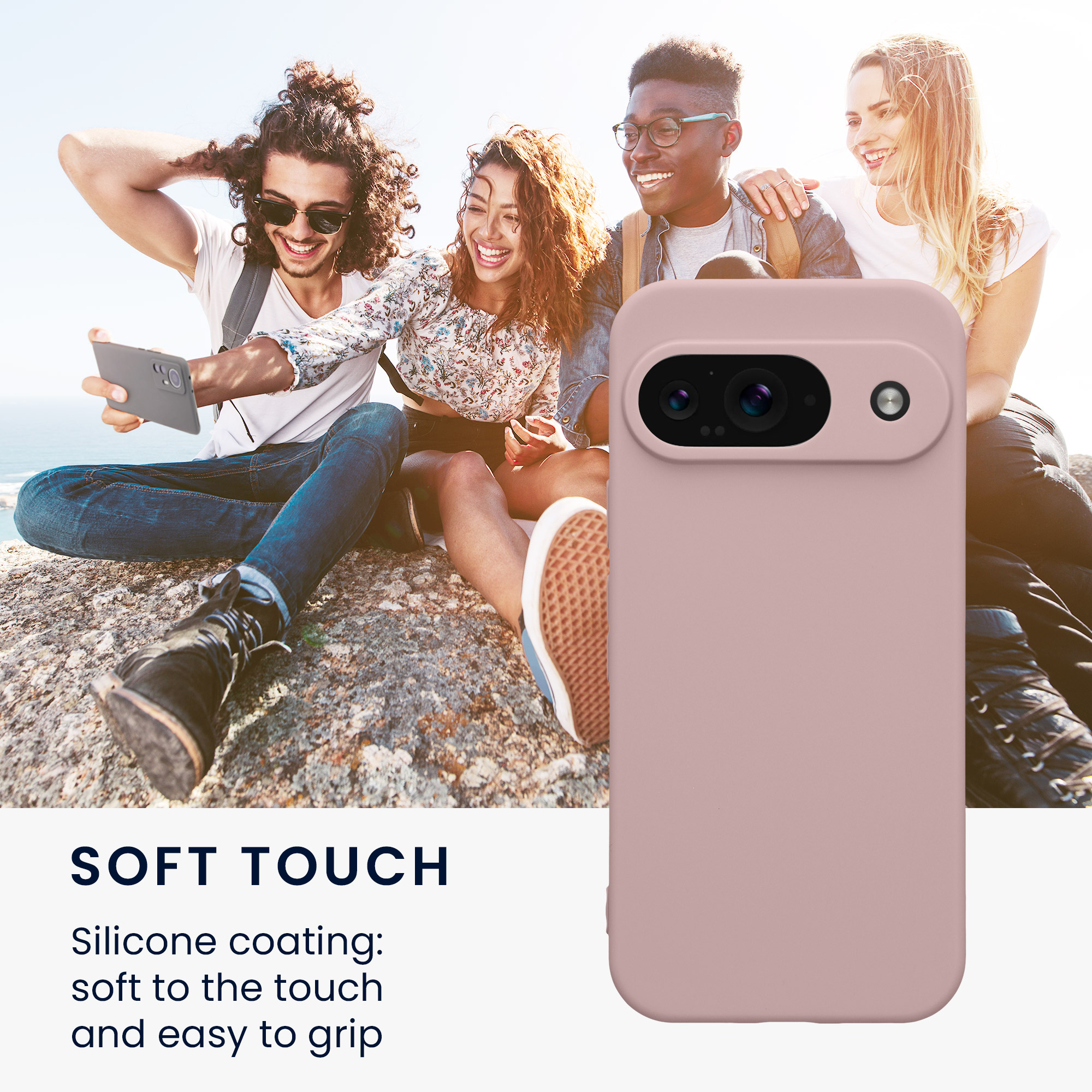 Kryt na mobil kwmobile pro Google Pixel 9 - nude lila