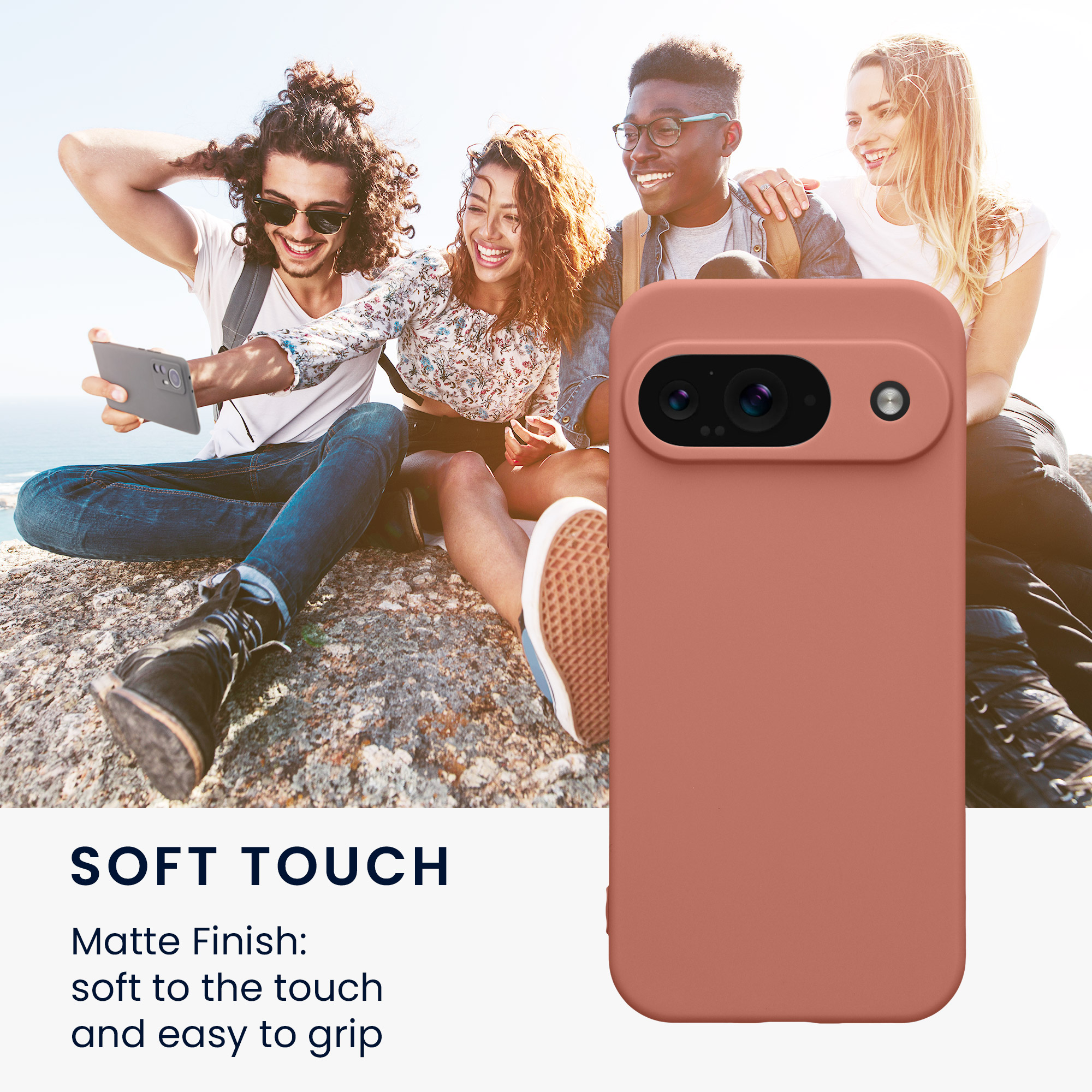 Kryt na mobil kwmobile pro Google Pixel 9 - Winter Rose
