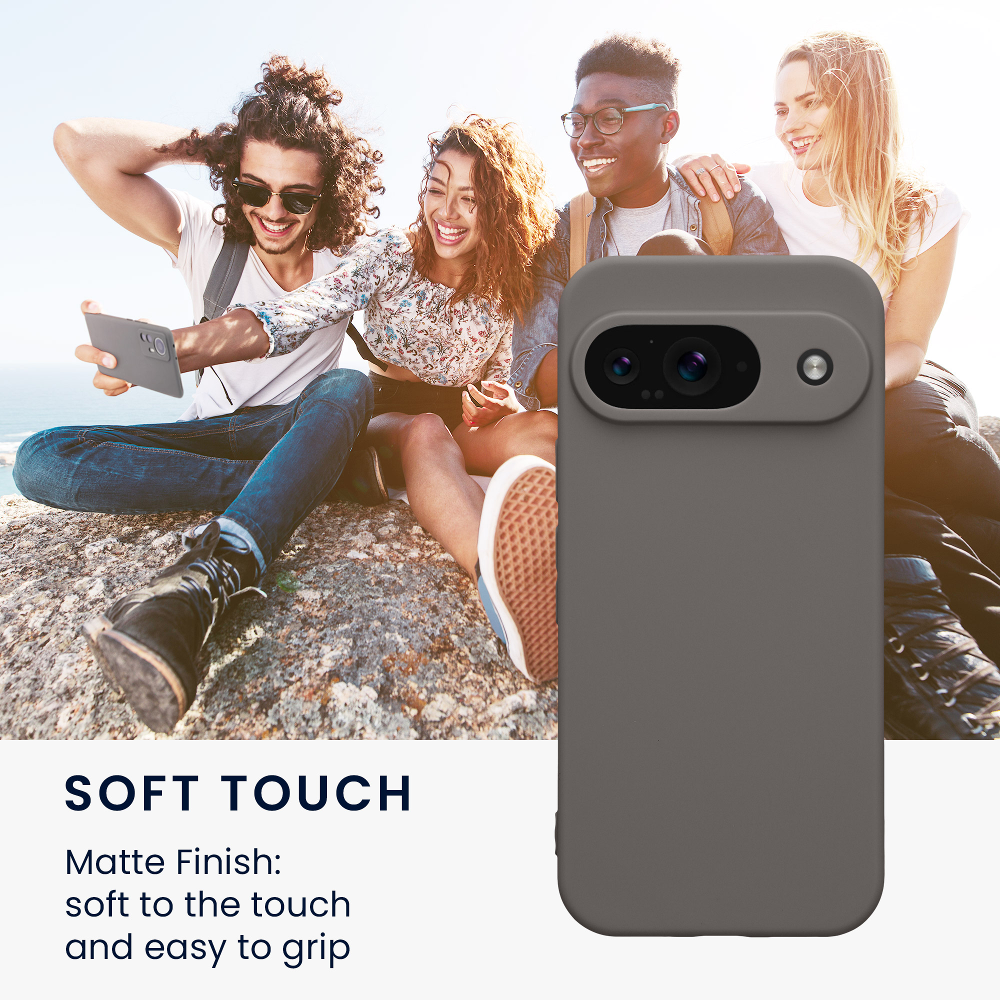 Kryt na mobil kwmobile pro Google Pixel 9 - Stone Dust
