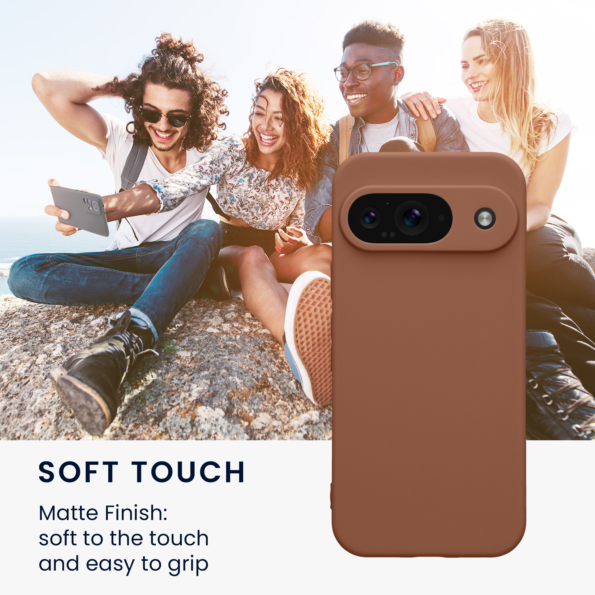 Kryt na mobil kwmobile pro Google Pixel 9 - Mocha