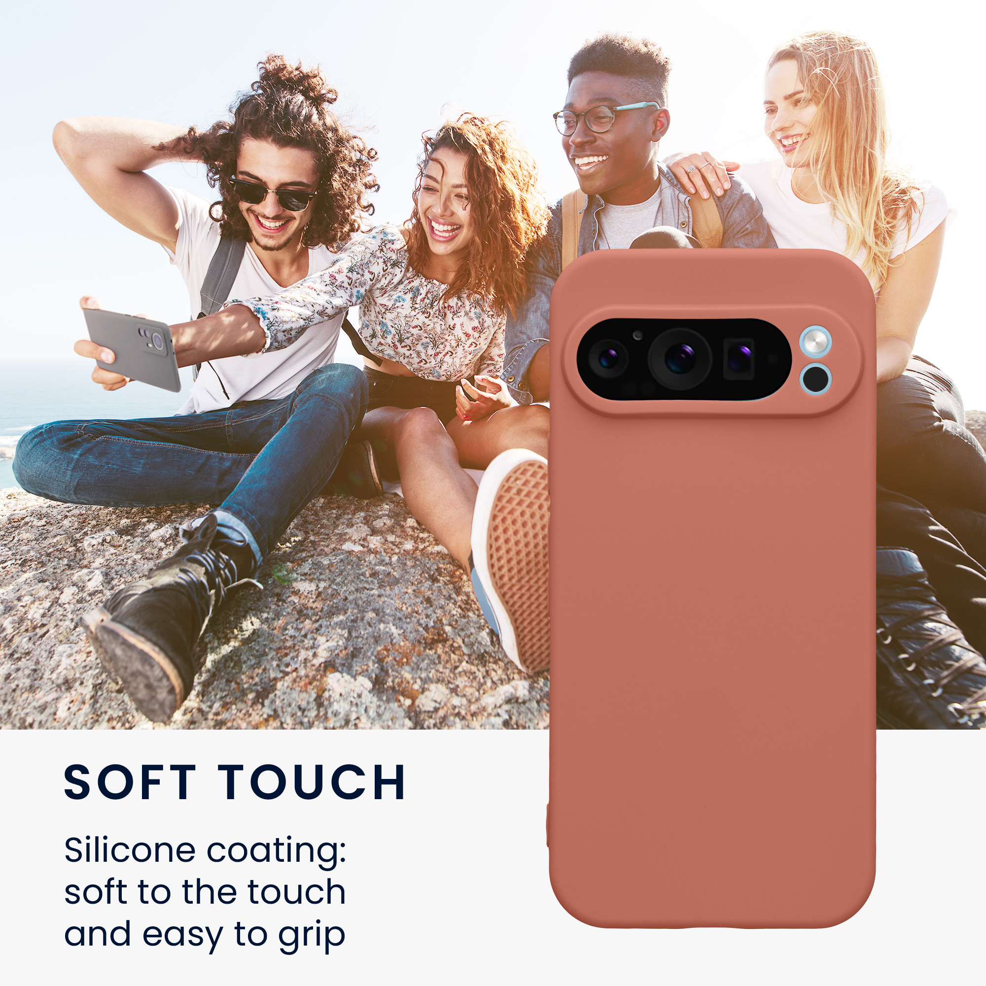 Kryt na mobil kwmobile pro Google Pixel 9 Pro / Google Pixel 9 - Winter Rose