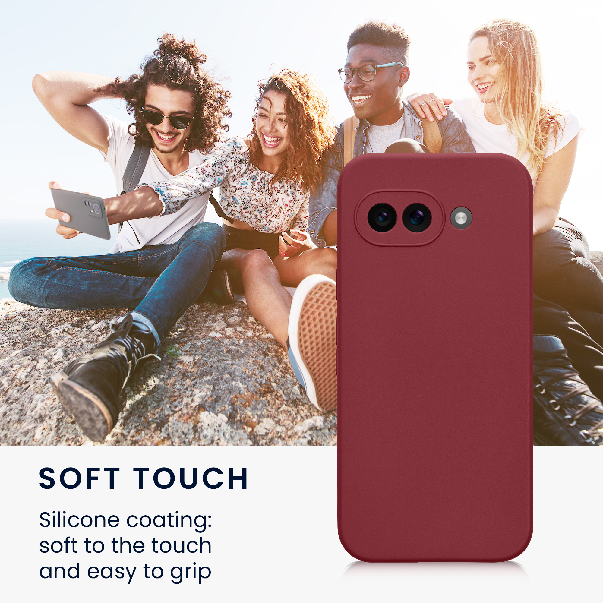Pouzdro pro Google Pixel 9a kwmobile tenké TPU - vínově fialová