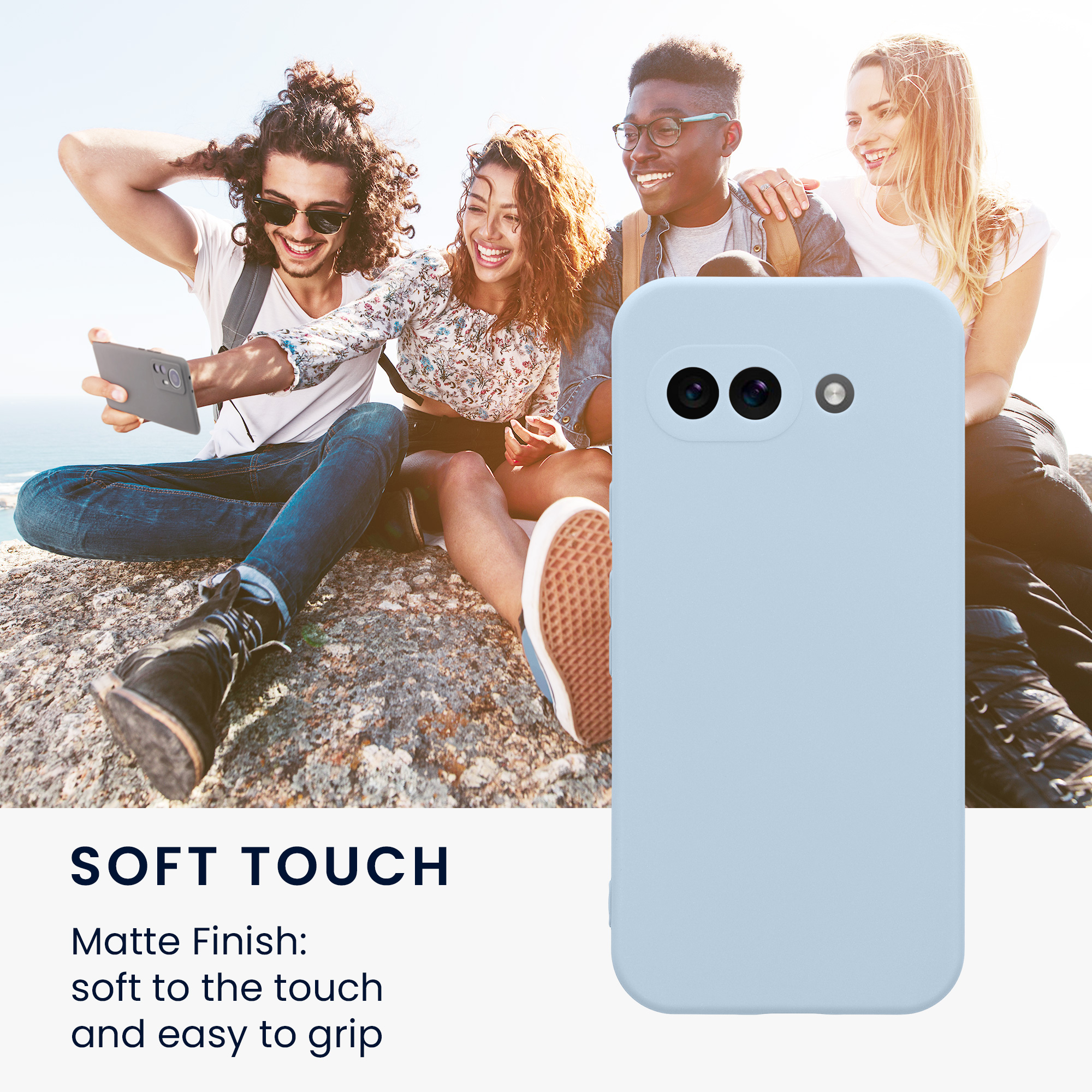 Silikonový kryt kwmobile pro Google Pixel 9a - tmavě modrá