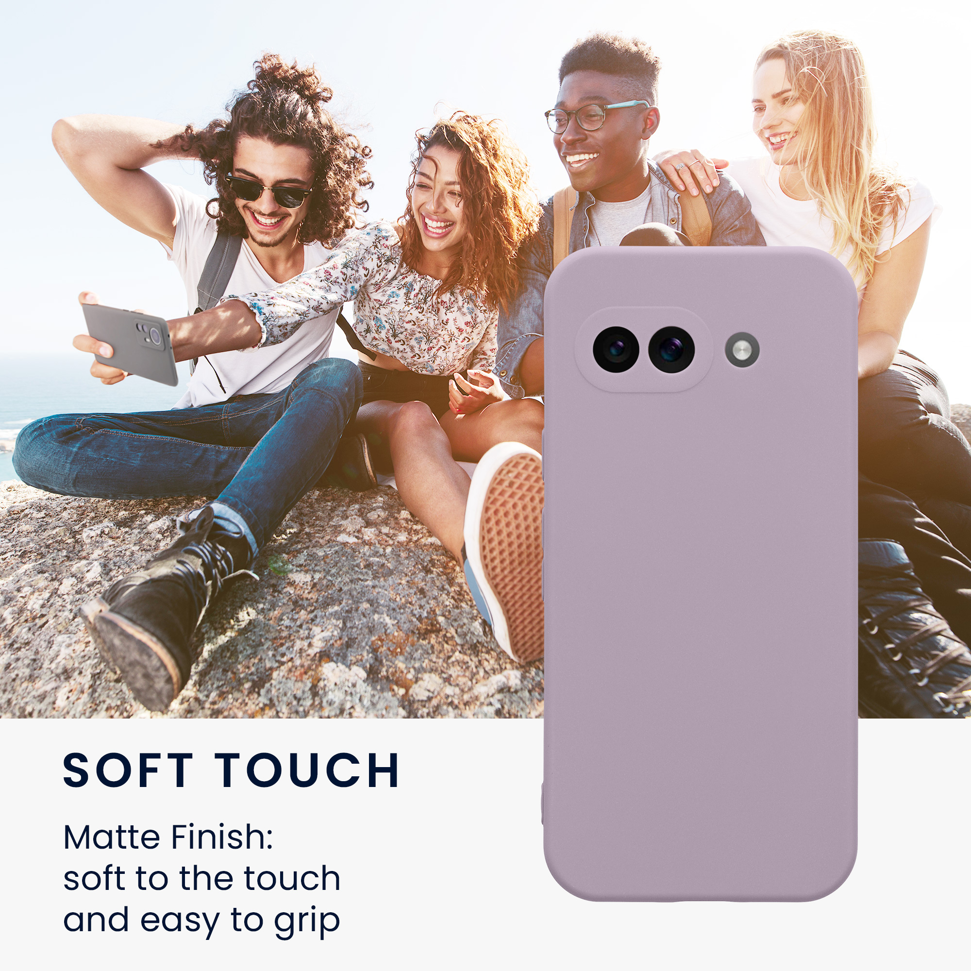 Silikonový kryt kwmobile pro Google Pixel 9a - levandulová