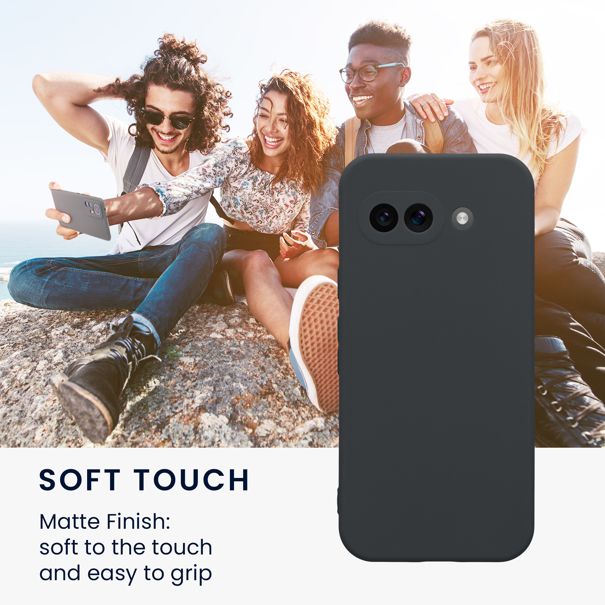 Silikonový kryt kwmobile pro Google Pixel 9a - borůvková