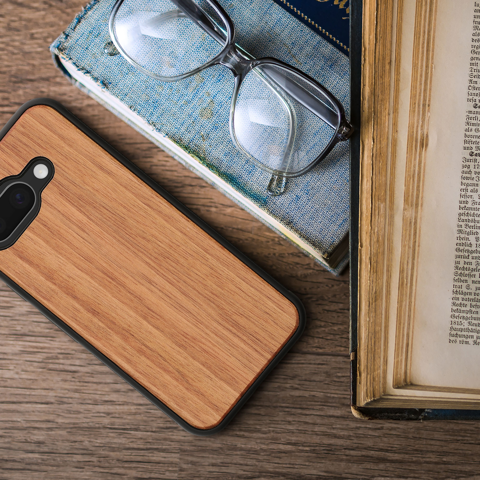 Dřevěný kryt kwmobile pro Google Pixel 9a - přírodní