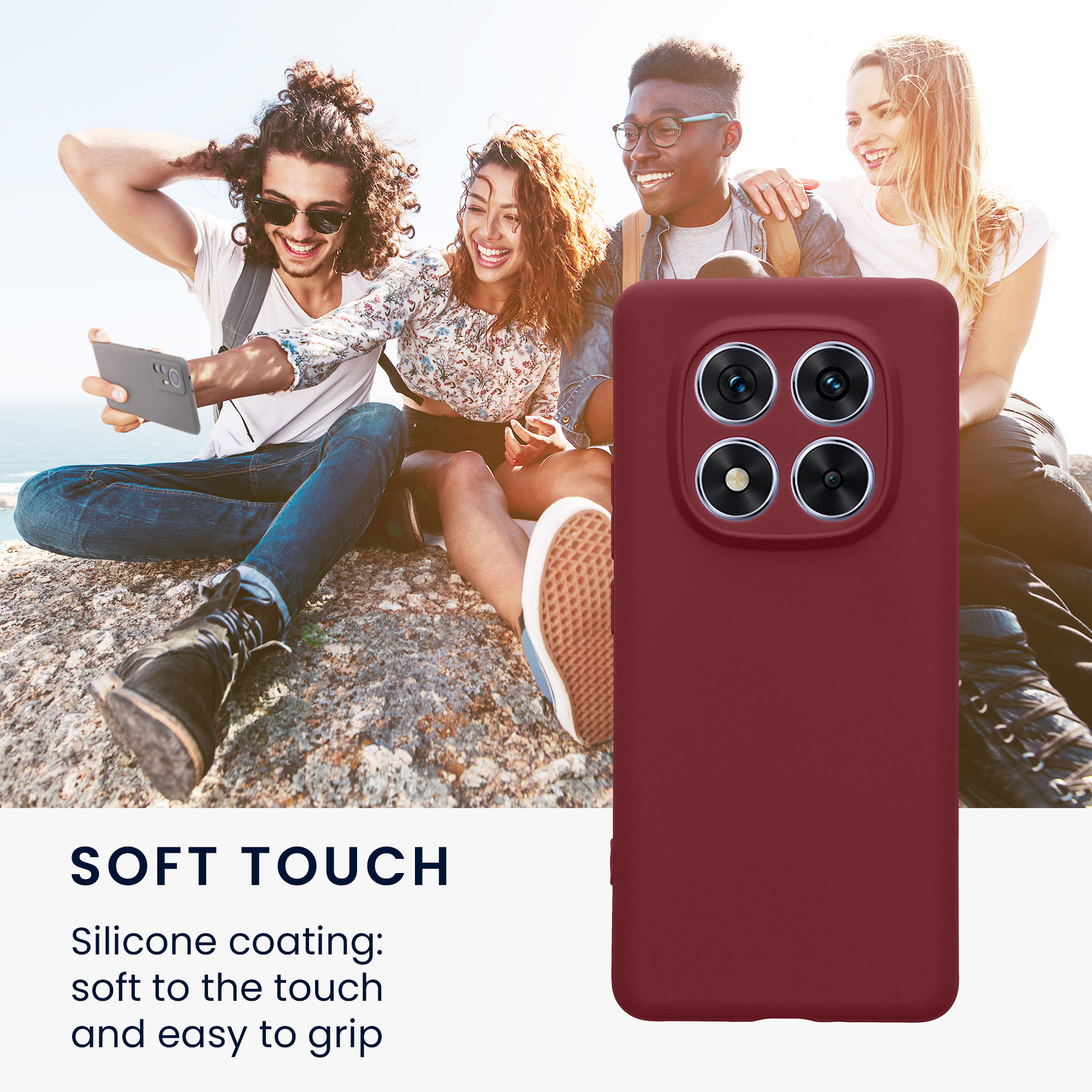 Pouzdro pro Xiaomi Redmi Note 14 Pro 5G / Poco X7 kwmobile tenké TPU - vínově fialová