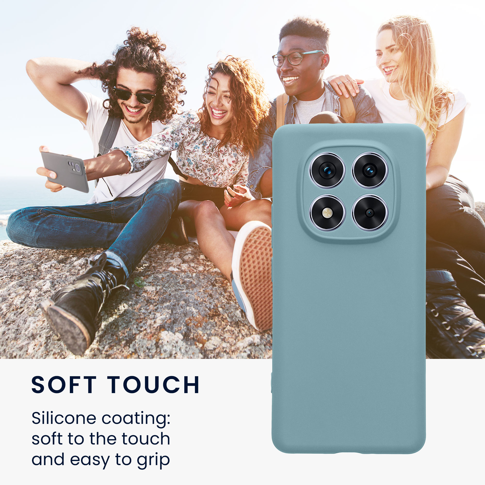Kryt Xiaomi Redmi Note 14 Pro 5G silikonový TPU červená kwmobile