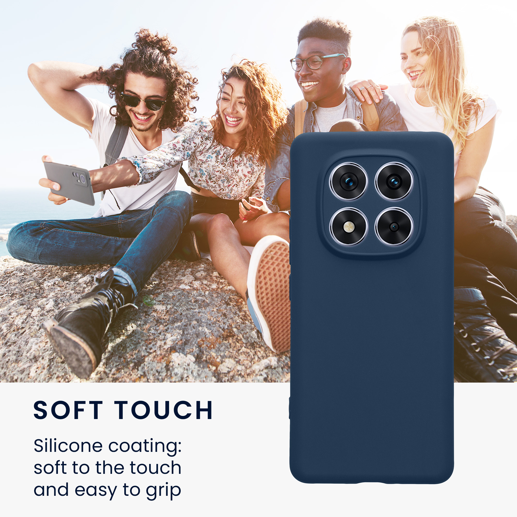 Kryt Xiaomi Redmi Note 14 Pro 5G silikonový TPU modrá kwmobile