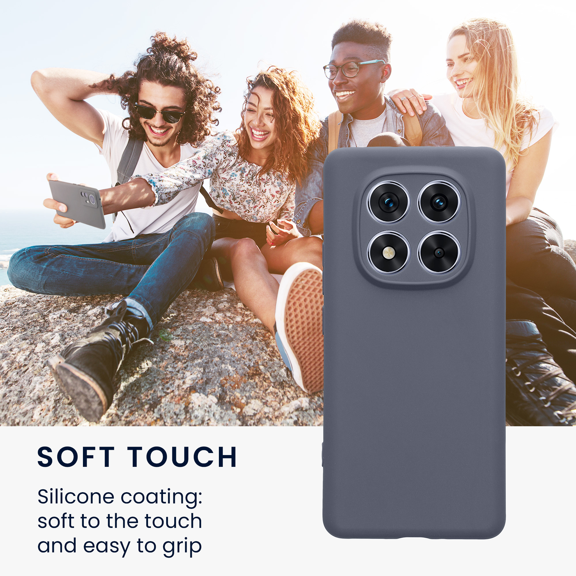 Kryt Xiaomi Redmi Note 14 Pro 5G silikonový TPU modrá kwmobile