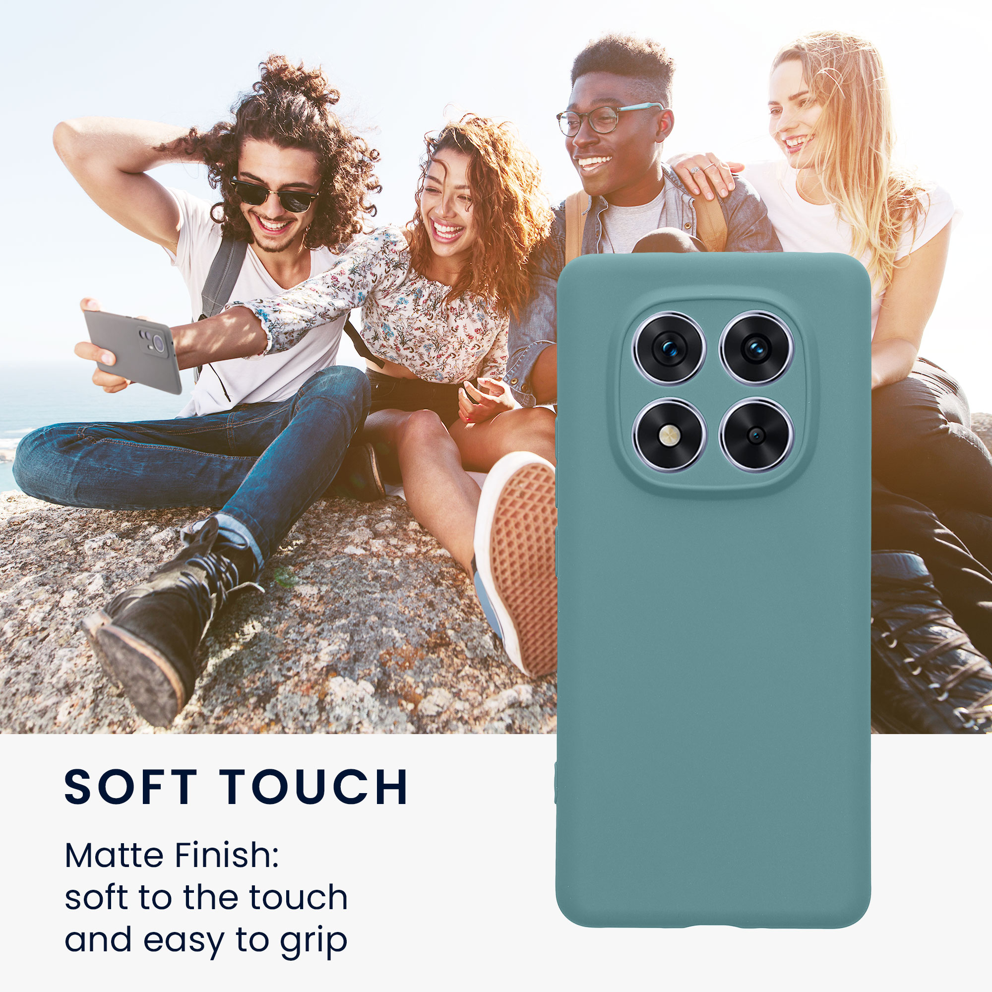 Kryt Xiaomi Redmi Note 14 Pro 5G silikonový TPU arktická noc kwmobile