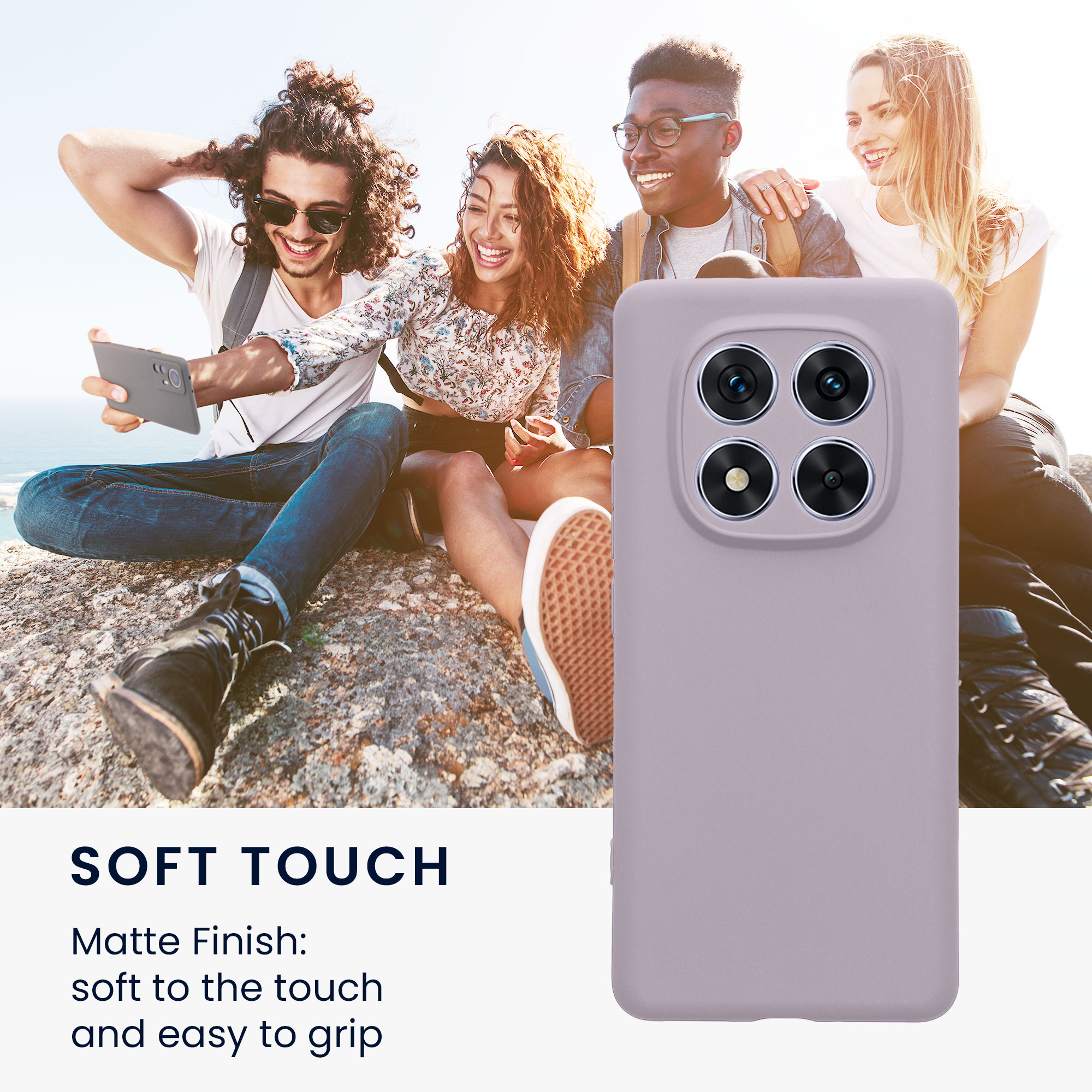 Kryt Xiaomi Redmi Note 14 Pro 5G silikonový TPU levandulová kwmobile