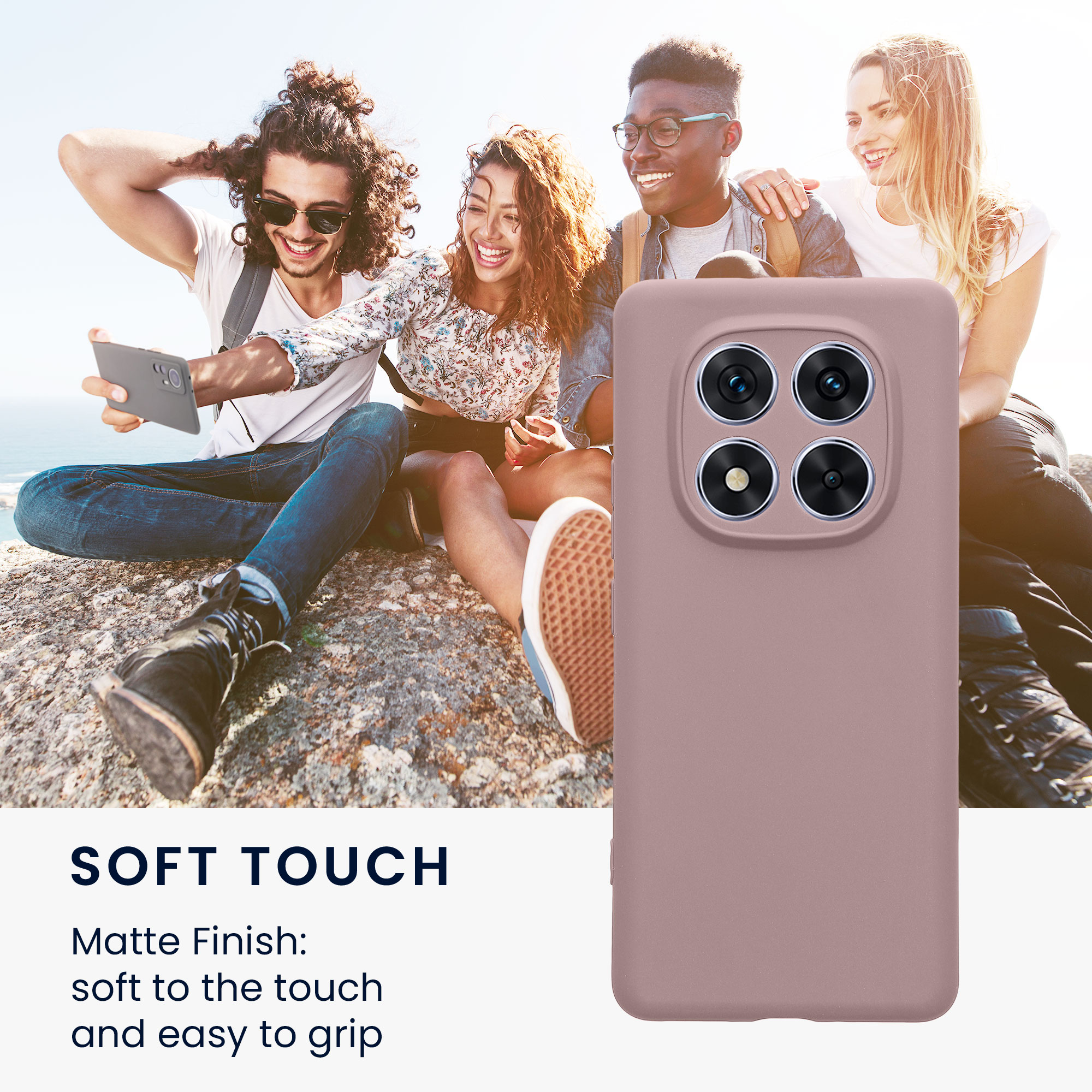 Kryt Xiaomi Redmi Note 14 Pro 5G silikonový TPU červená kwmobile