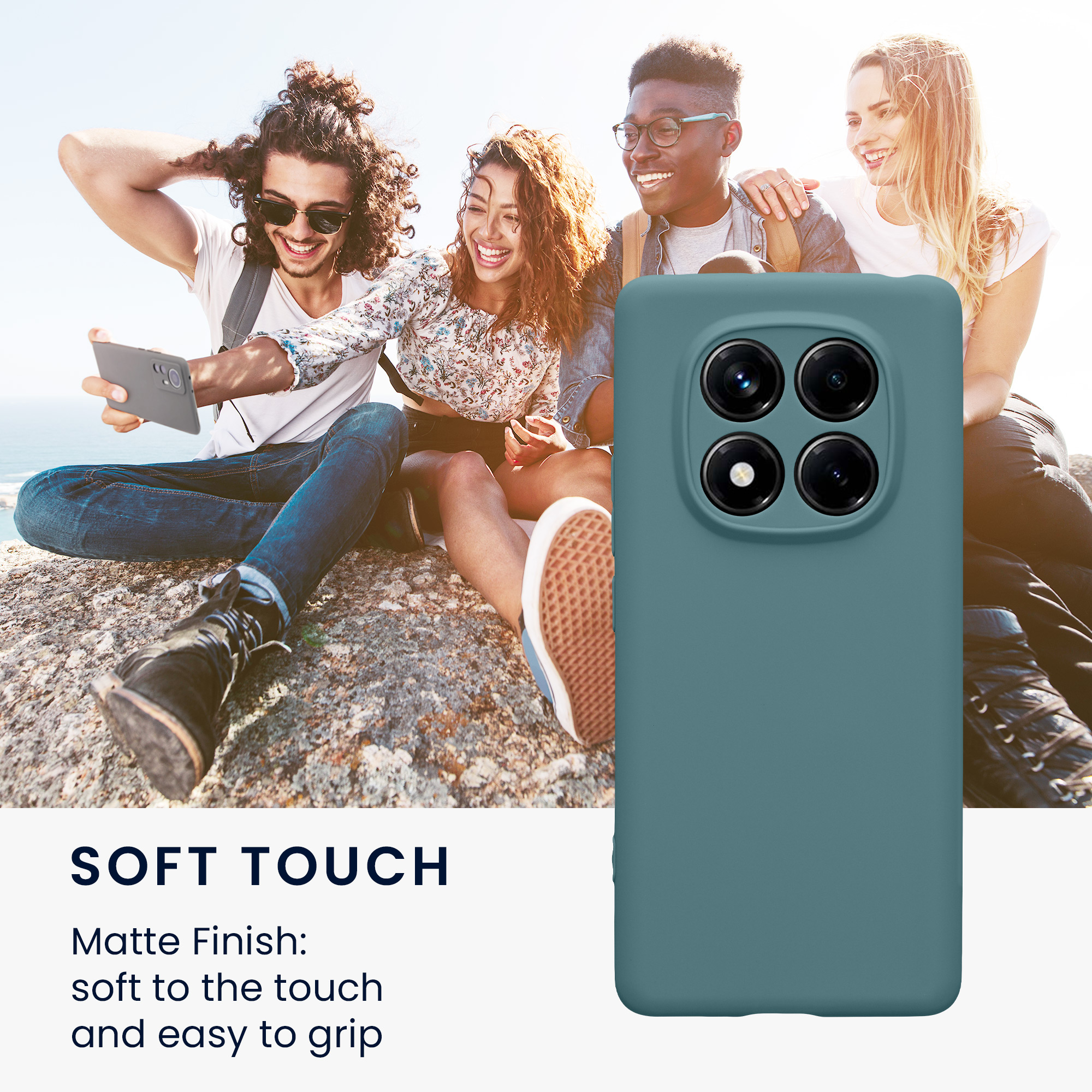 Kryt Xiaomi Redmi Note 14 Pro 4G silikonový TPU arktická noc kwmobile