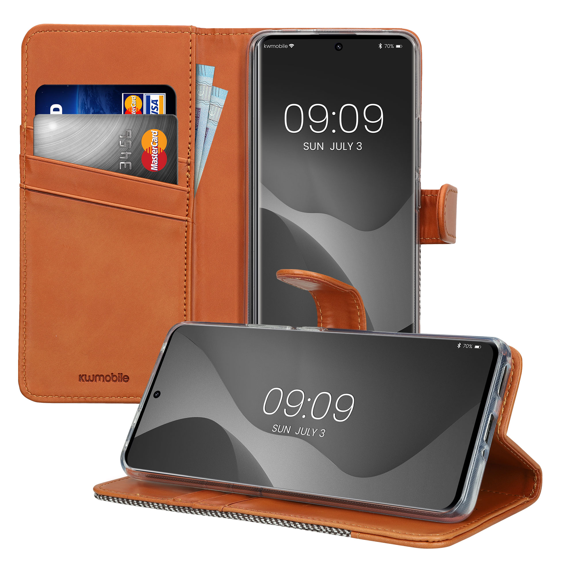 Wallet kryt Xiaomi Redmi Note 14 Pro+ 5G peněženka textil + umělá kwmobile