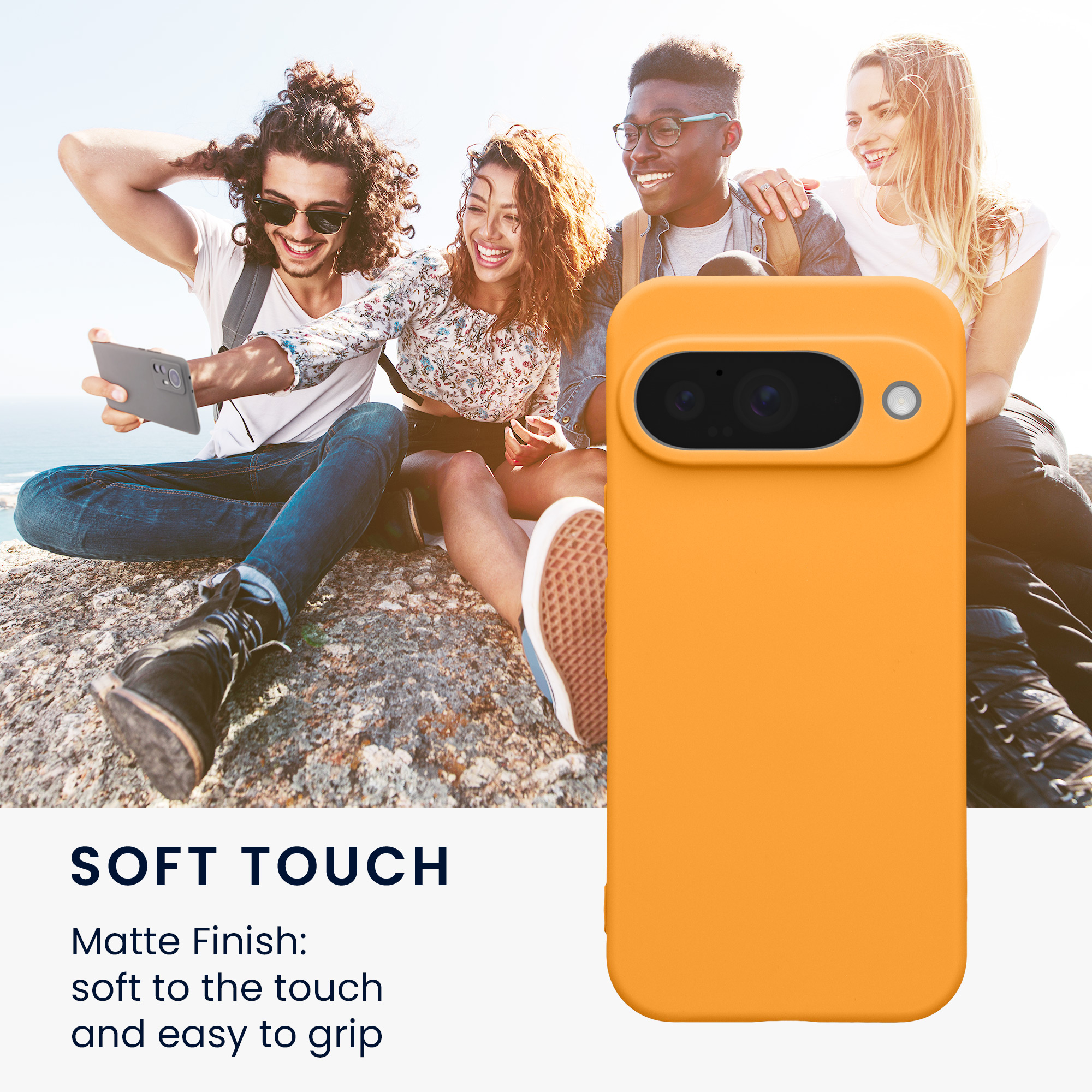 Kryt na mobil Google Pixel 10 kwmobile - oranžová