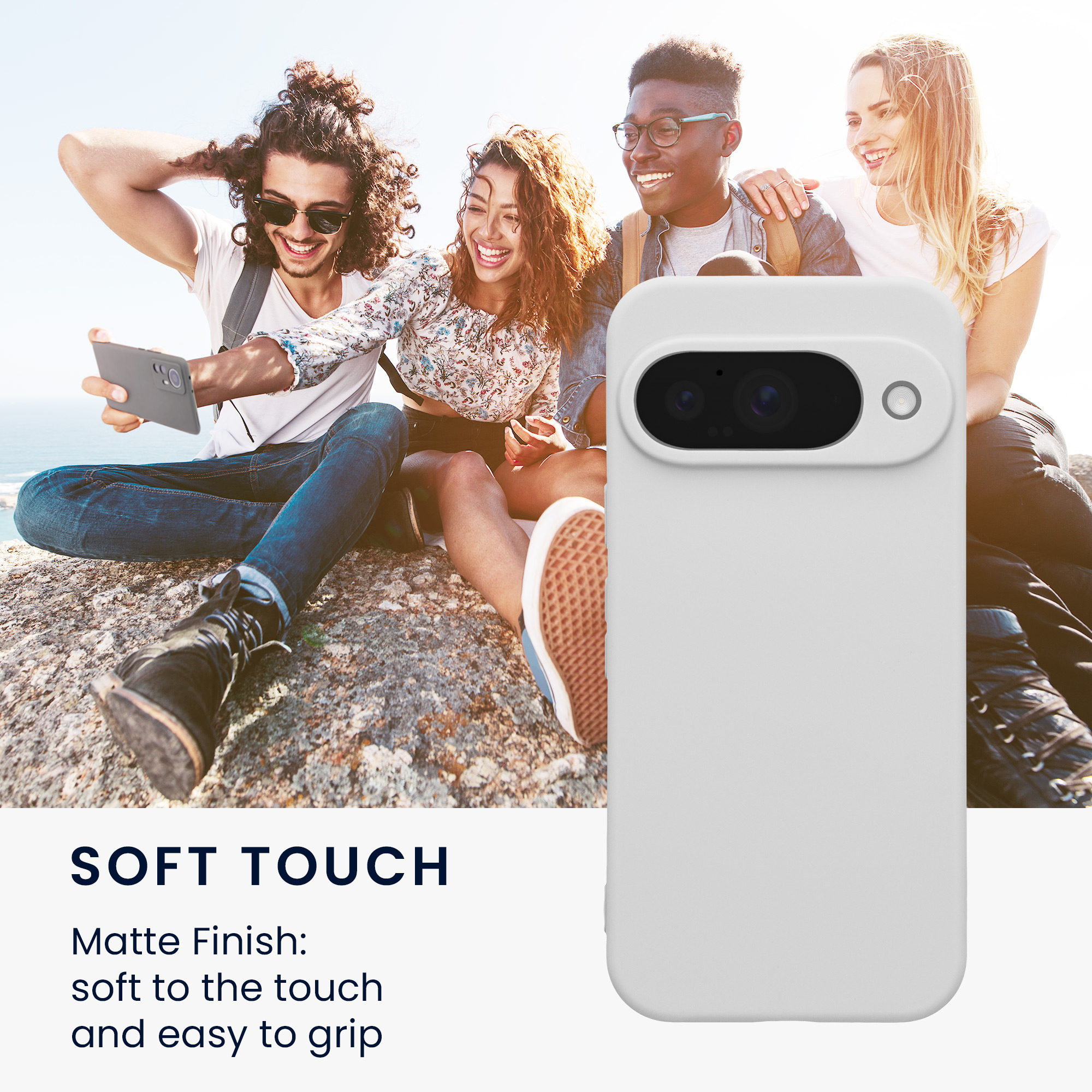 Kryt na mobil Google Pixel 10 kwmobile - bílá matná