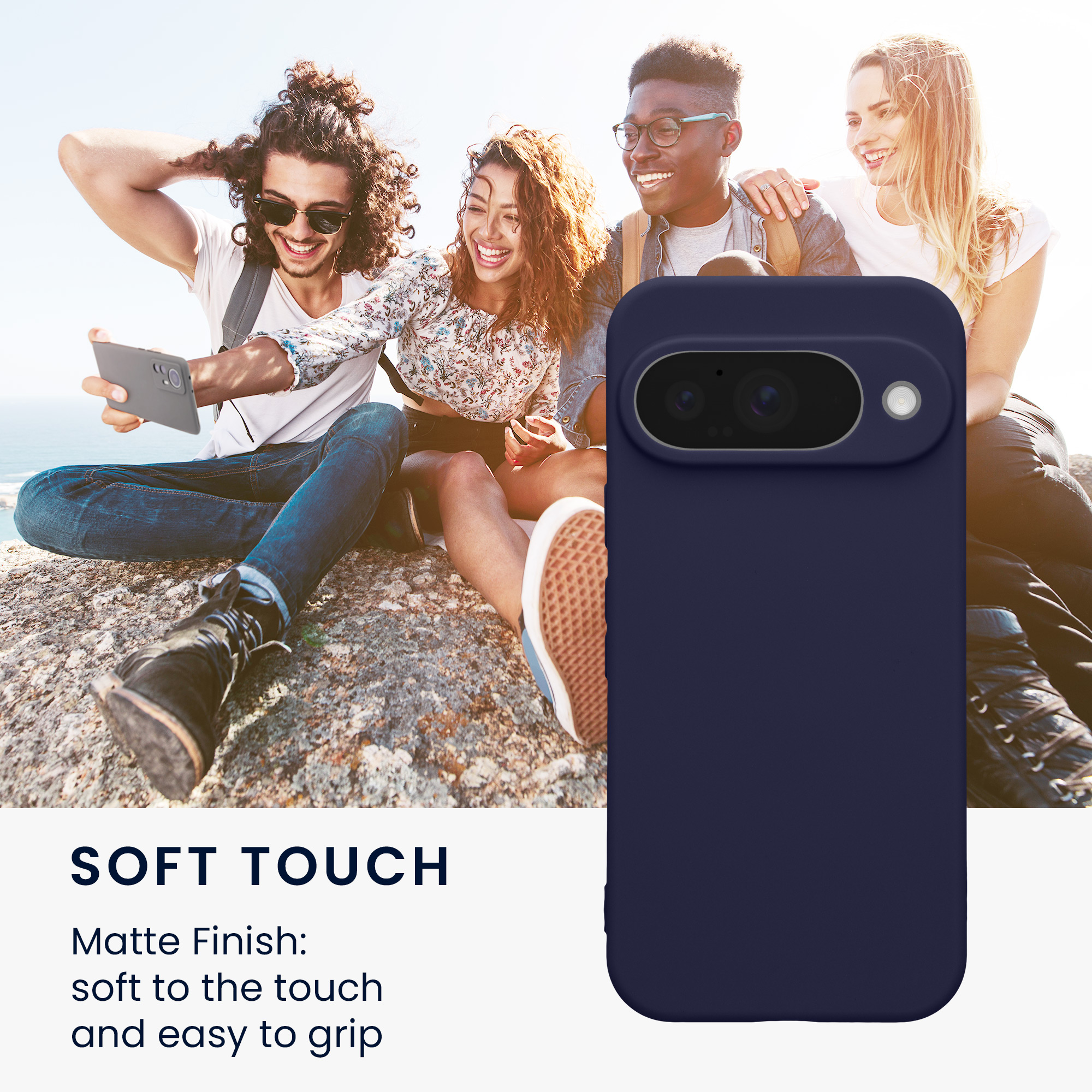 Kryt na mobil Google Pixel 10 kwmobile - tmavě modrá Deep Ocean