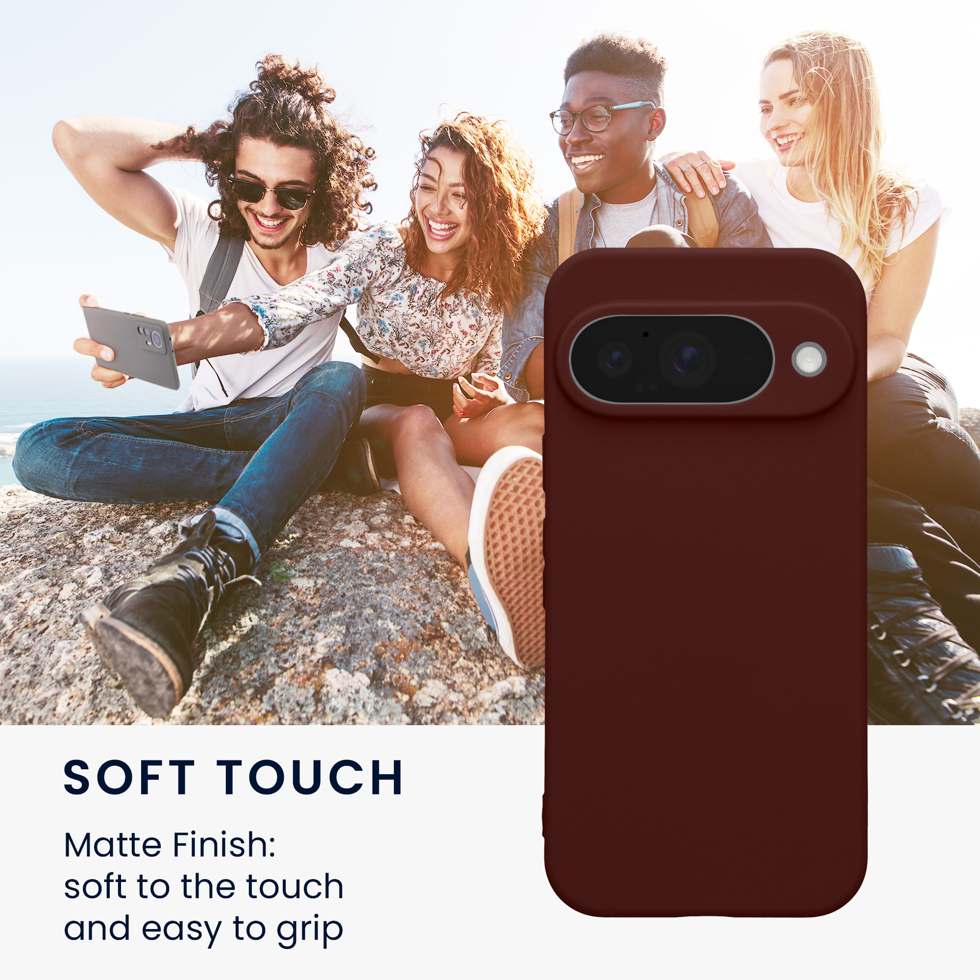 Pouzdro pro Google Pixel 10 kwmobile tenké TPU - hnědočervená