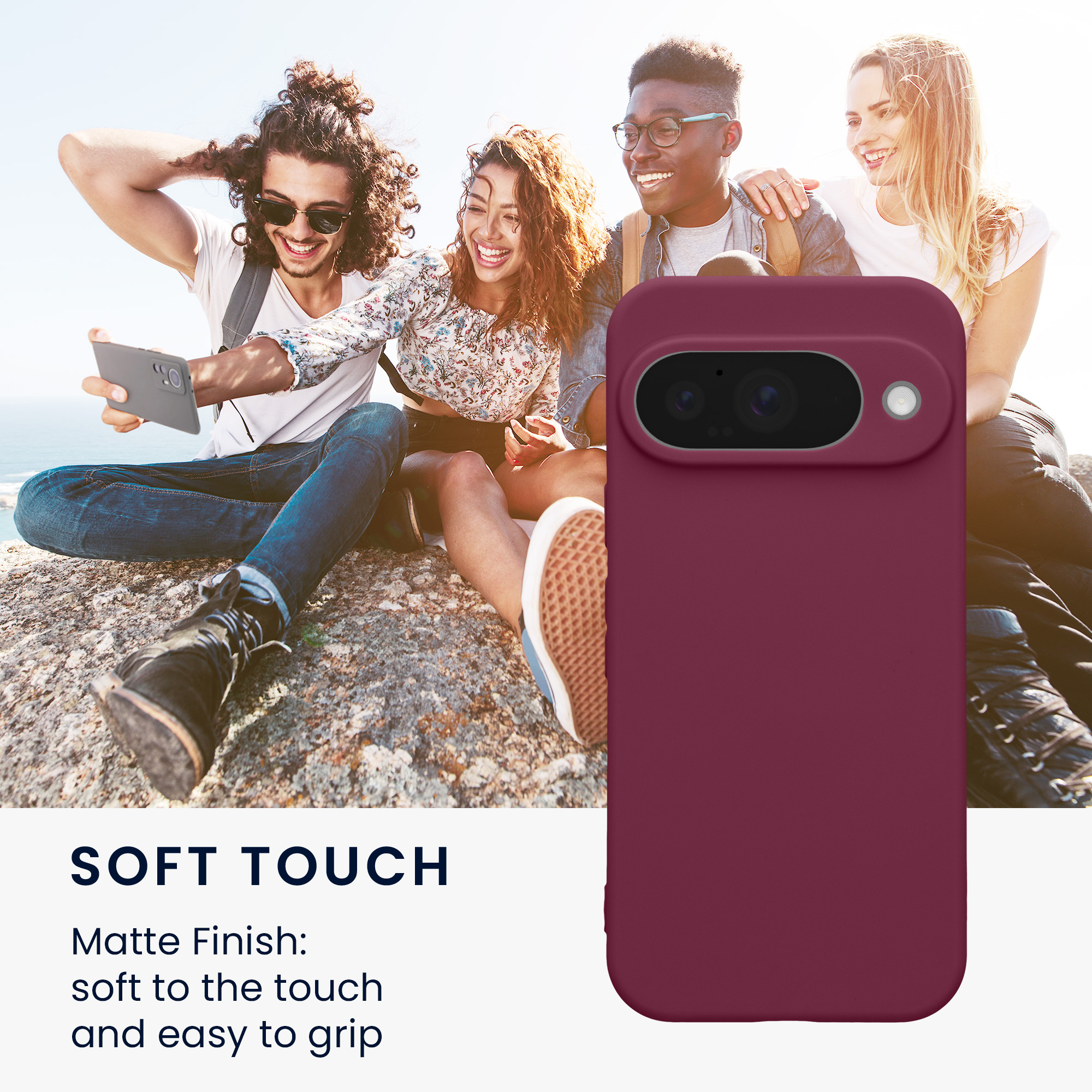 Pouzdro pro Google Pixel 10 kwmobile tenké TPU - magenta fialová