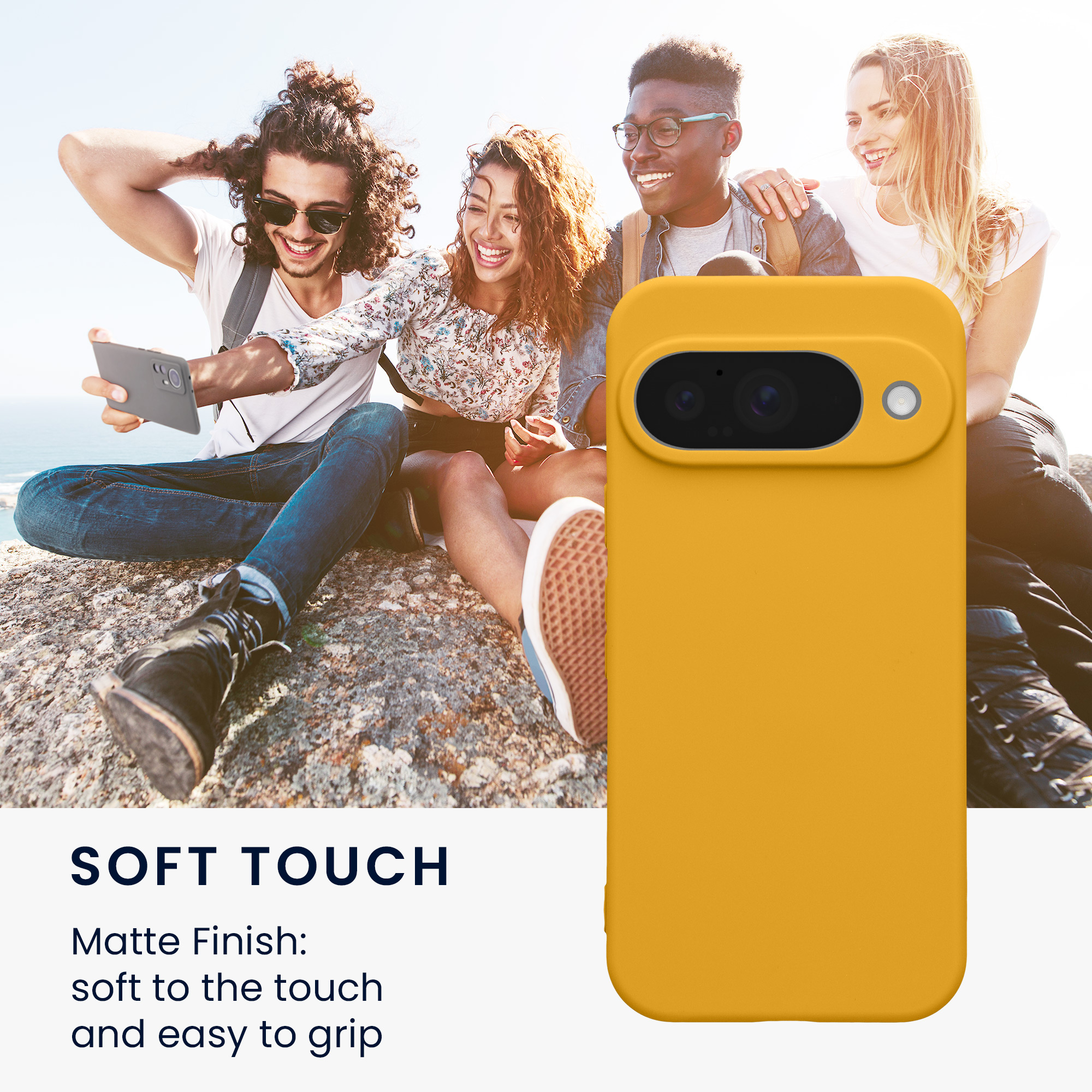 Pouzdro pro Google Pixel 10 kwmobile tenké TPU - medově žlutá