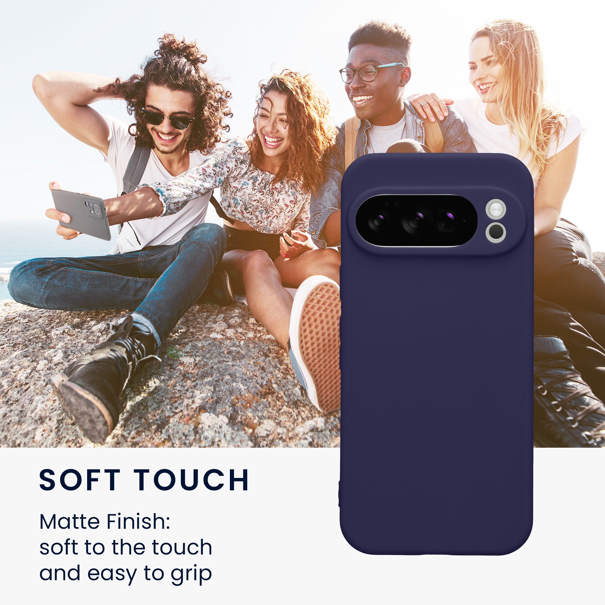 Silikonový kryt kwmobile pro Google Pixel 10 Pro - tmavě modrá Deep Ocean
